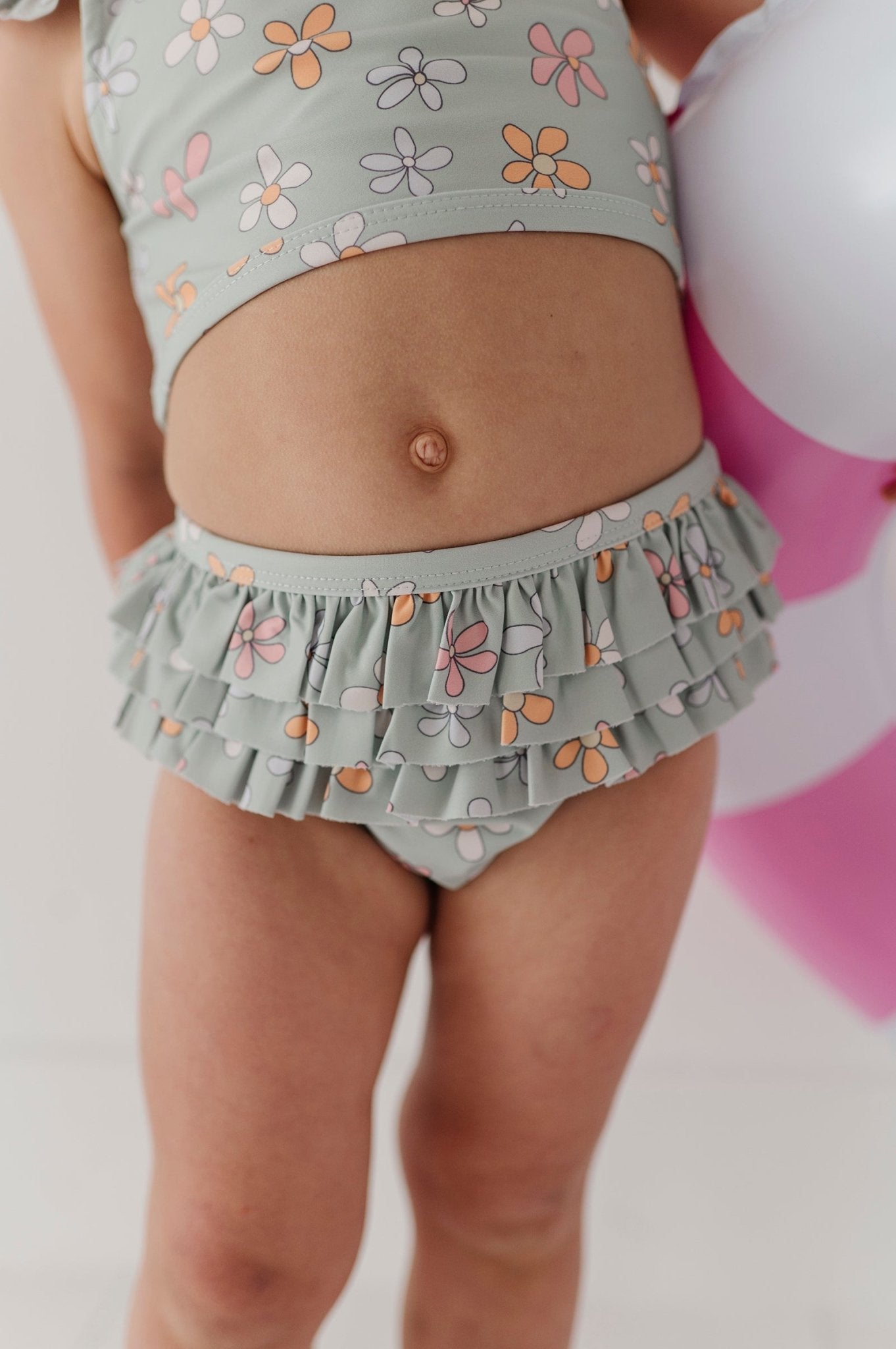 Girl's Two - Piece Ruffle Swimsuit - babysprouts clothing company