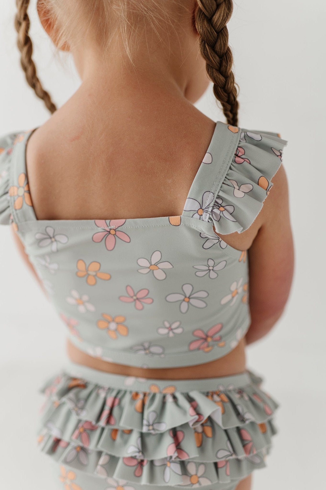 Girl's Two - Piece Ruffle Swimsuit - babysprouts clothing company