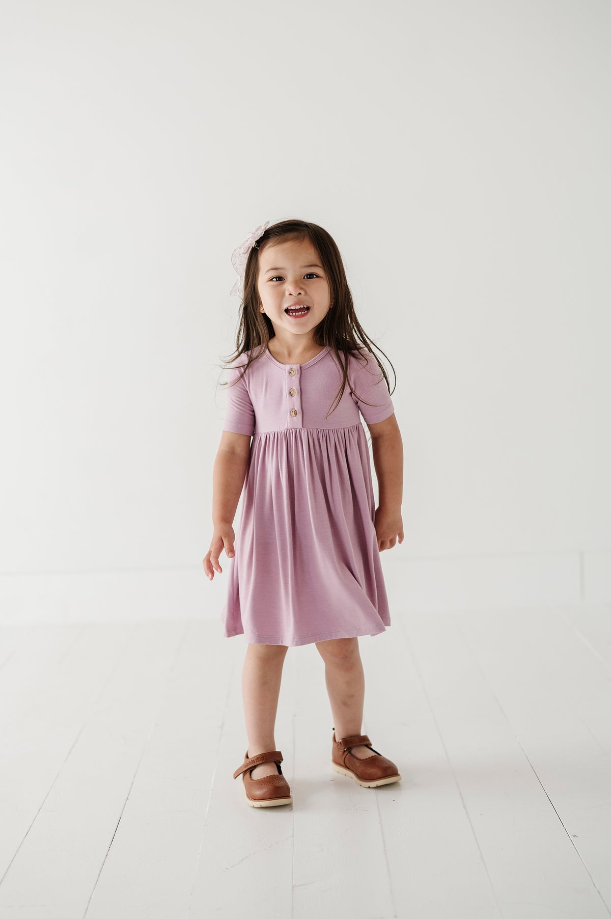 Short Sleeve Henley Dress