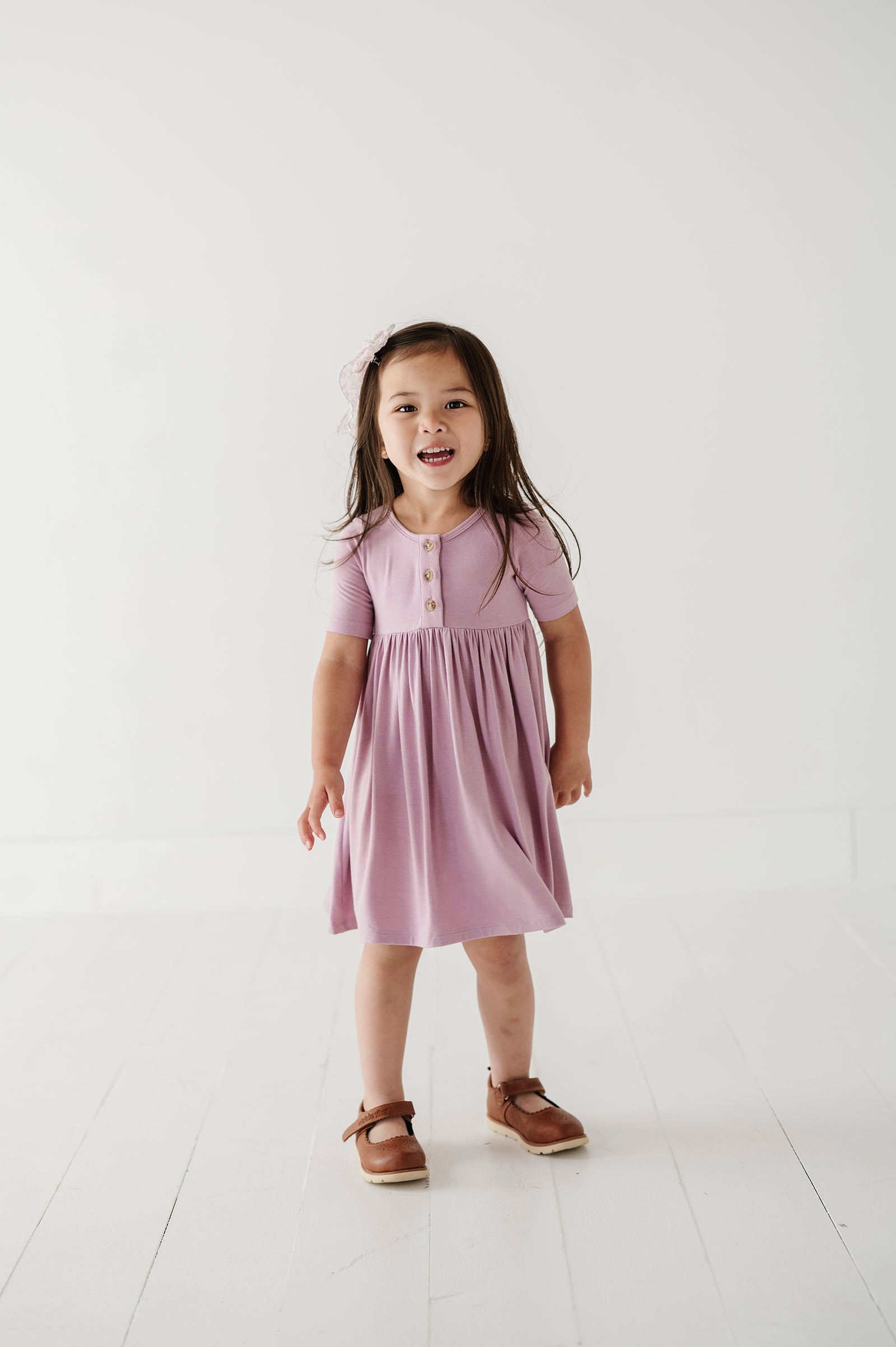 Short Sleeve Henley Dress