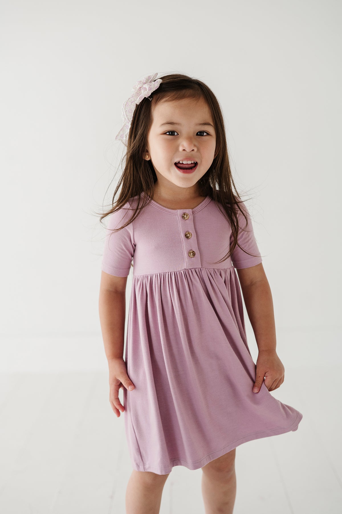 Short Sleeve Henley Dress