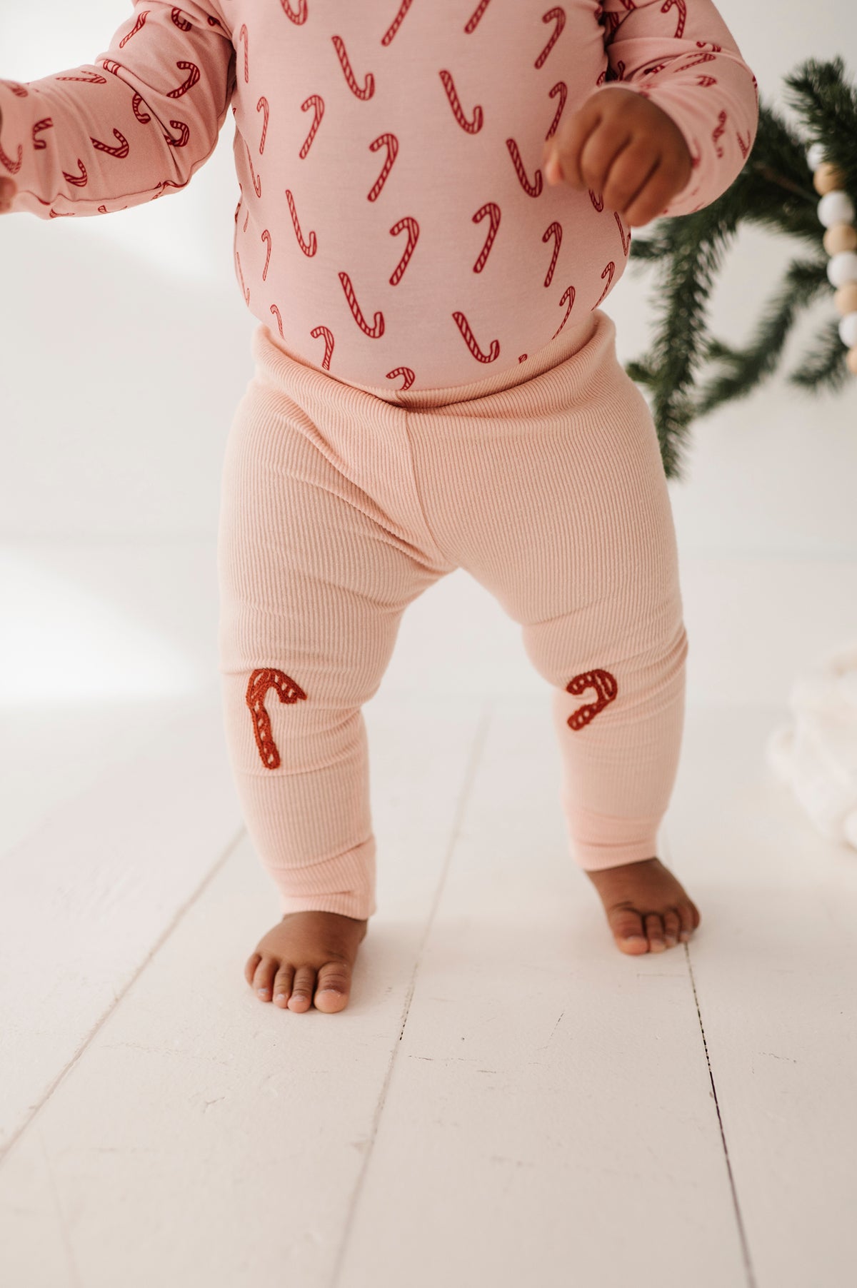 Patch Ribbed Leggings