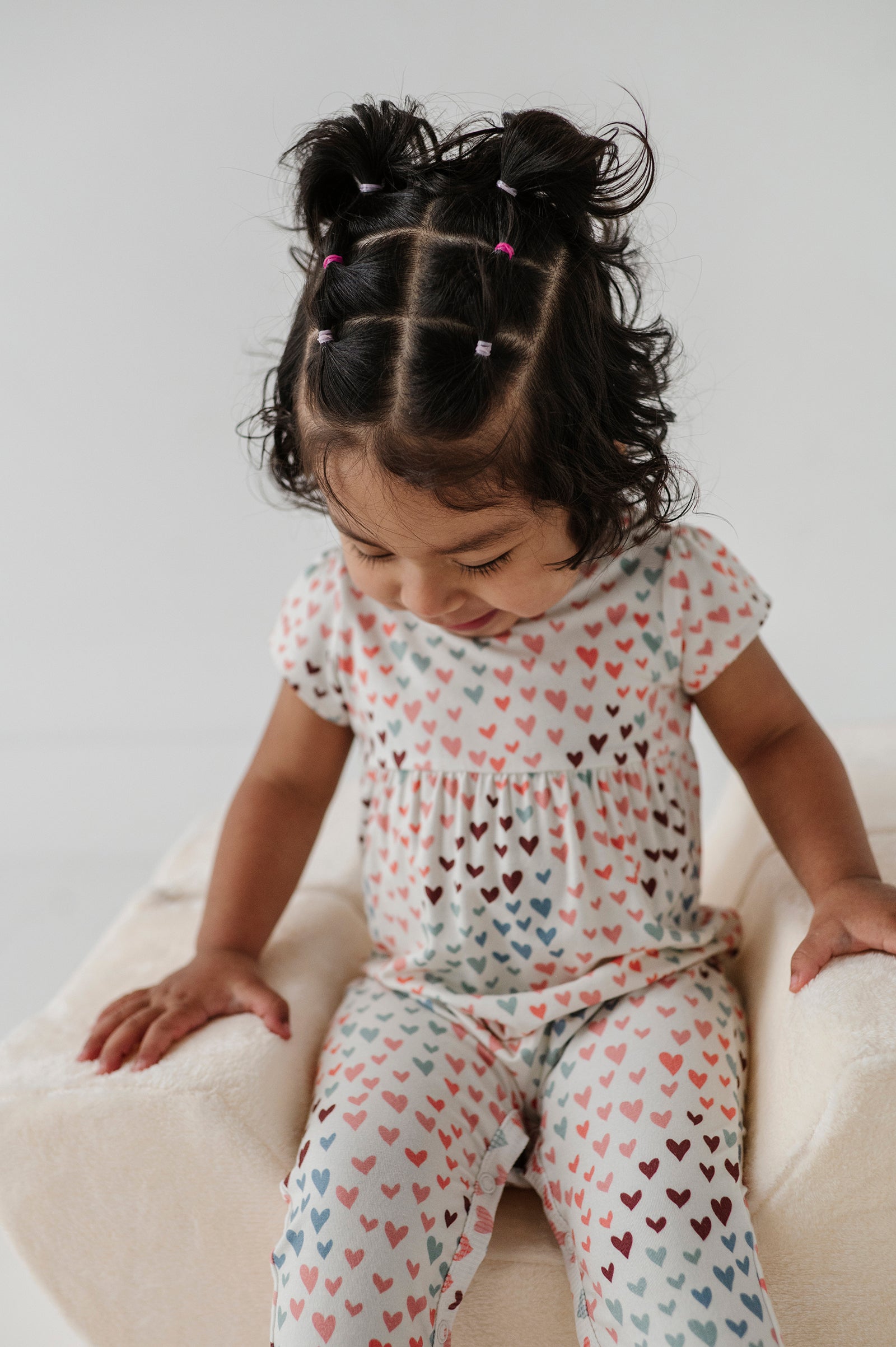 Girl's Short Sleeve Pant Romper