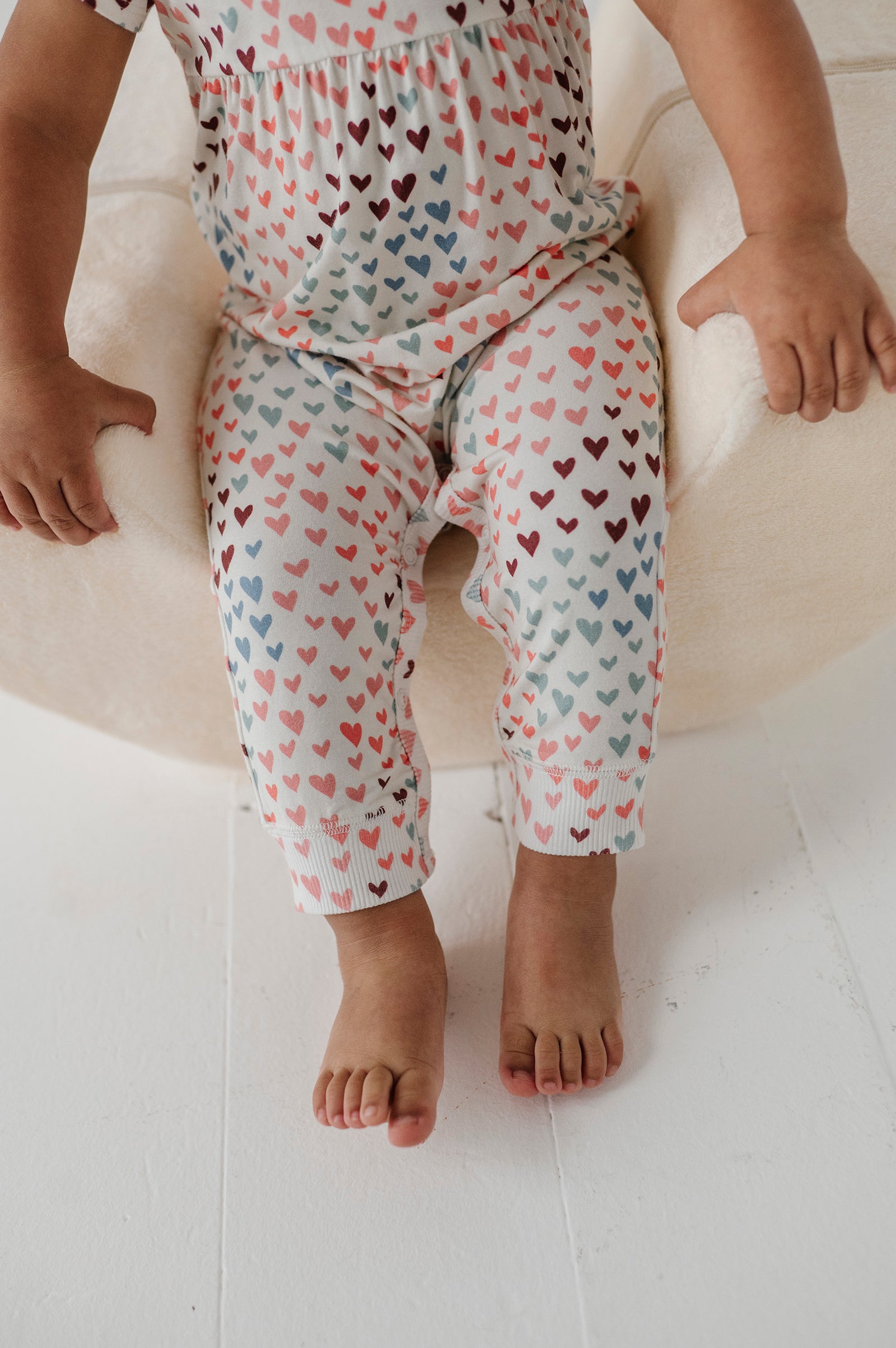 Girl's Short Sleeve Pant Romper