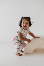 Girl's Short Sleeve Pant Romper