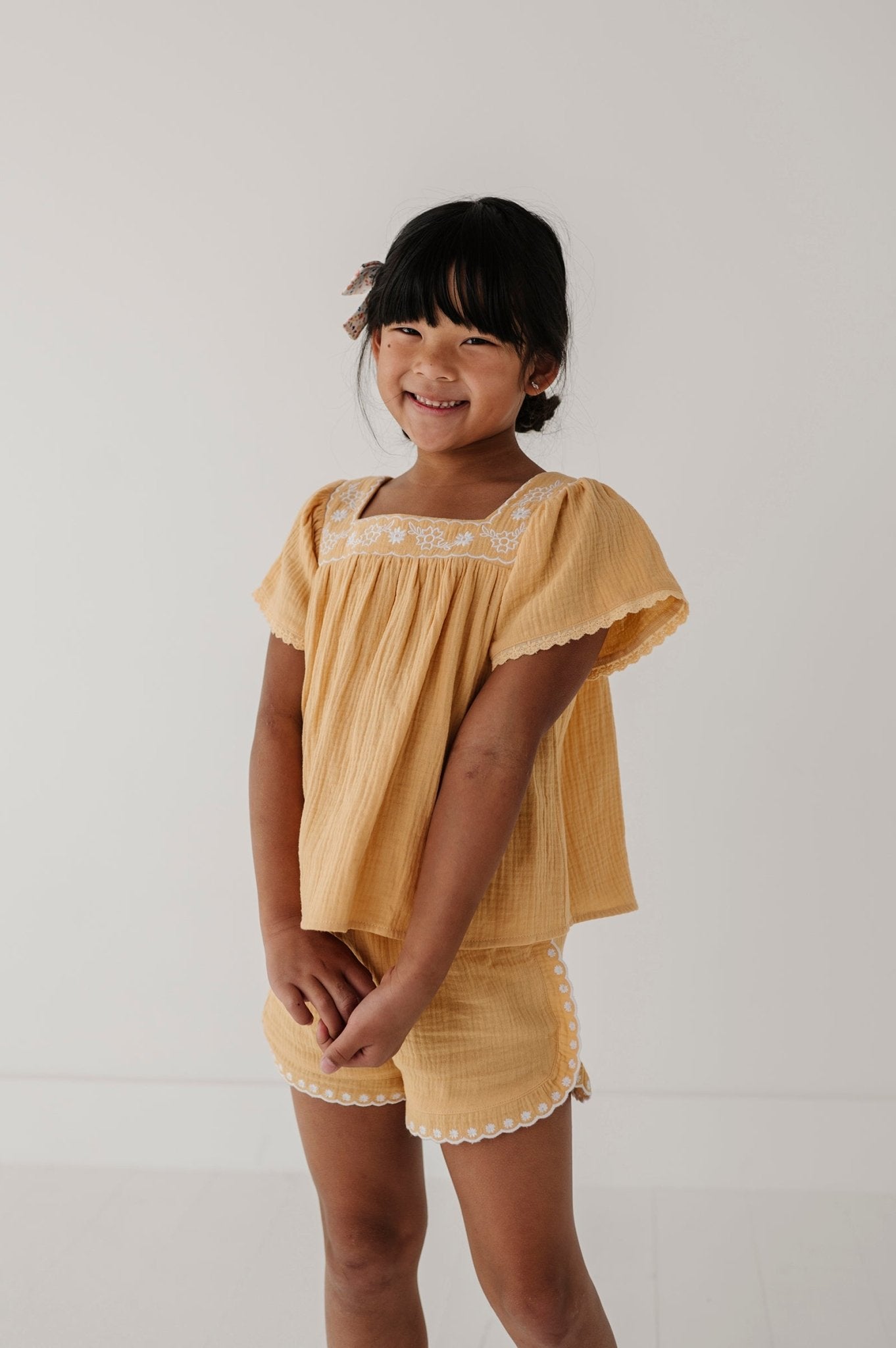 Square Neck Peasant Top - babysprouts clothing company