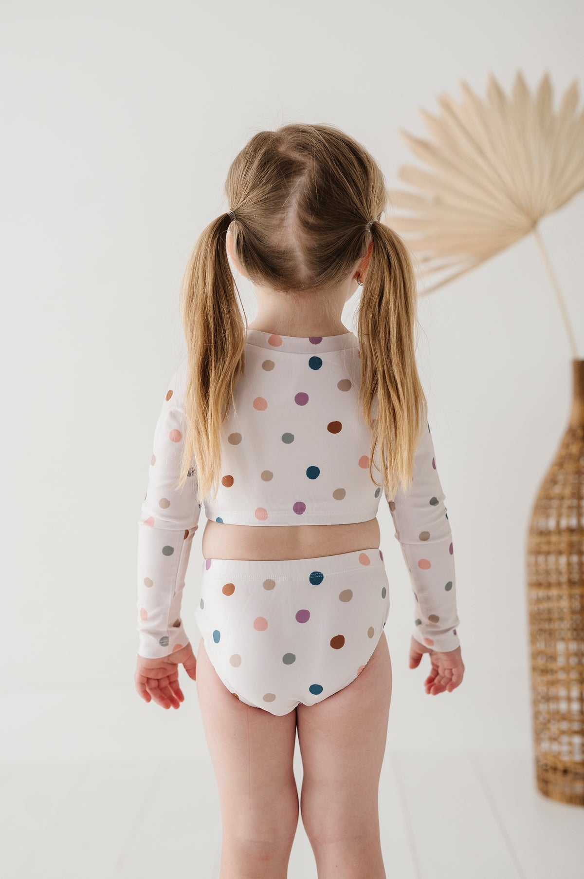 Girl's Two-Piece Crop Swimsuit