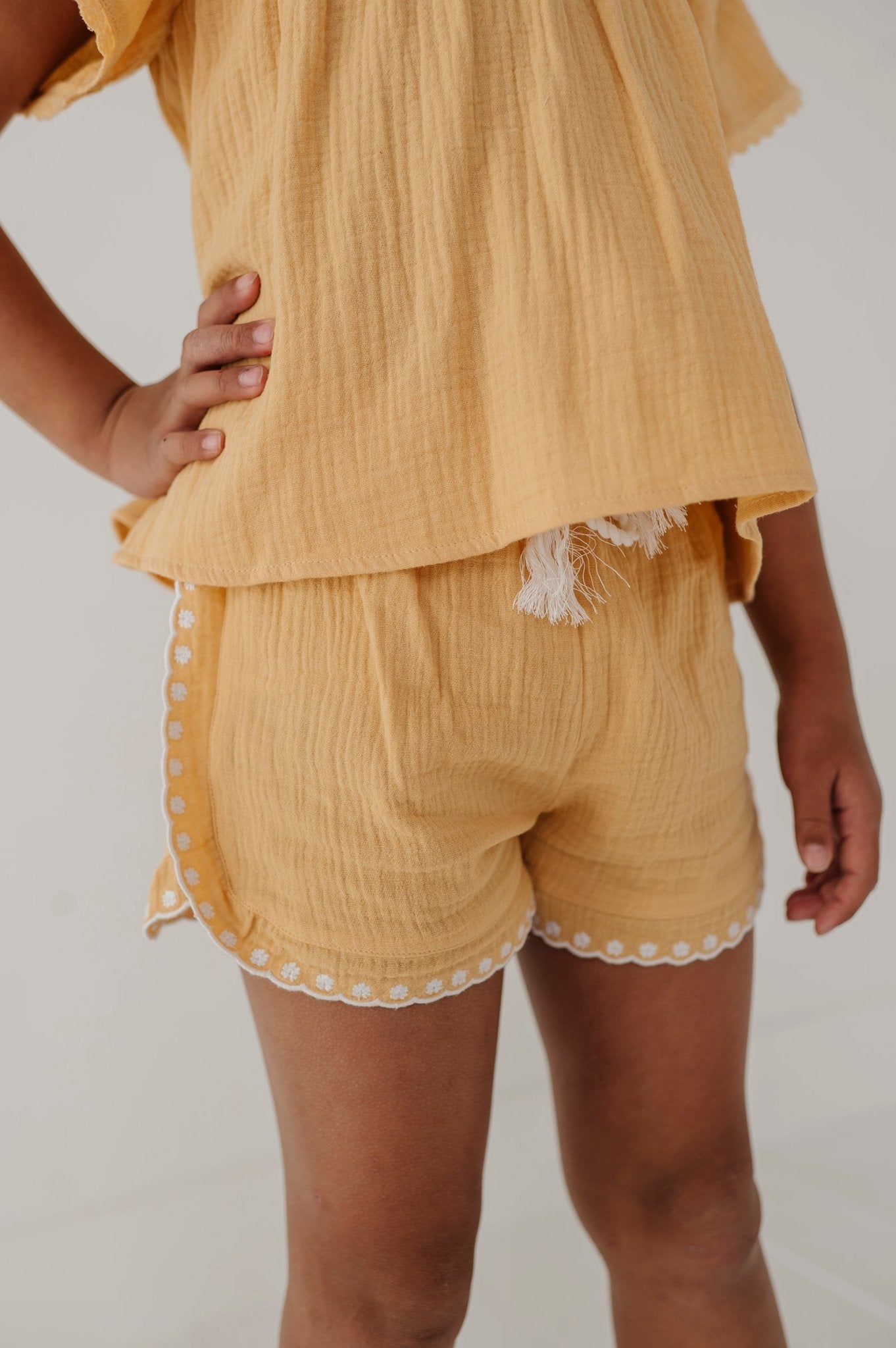 Embroidery Shorts - babysprouts clothing company