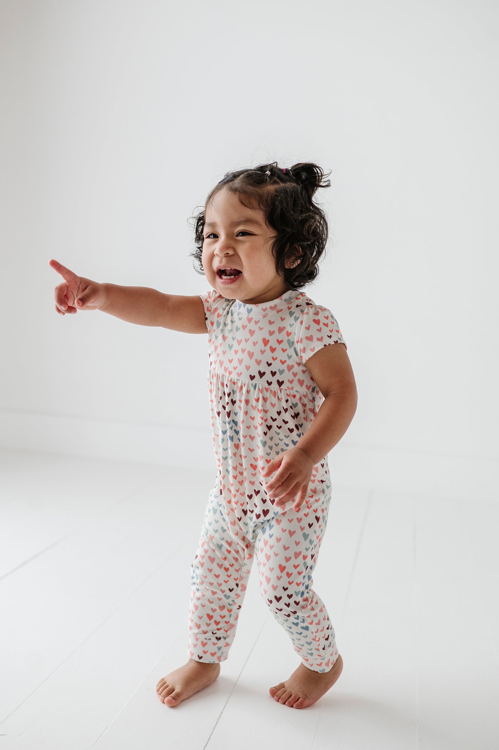 Girl's Short Sleeve Pant Romper