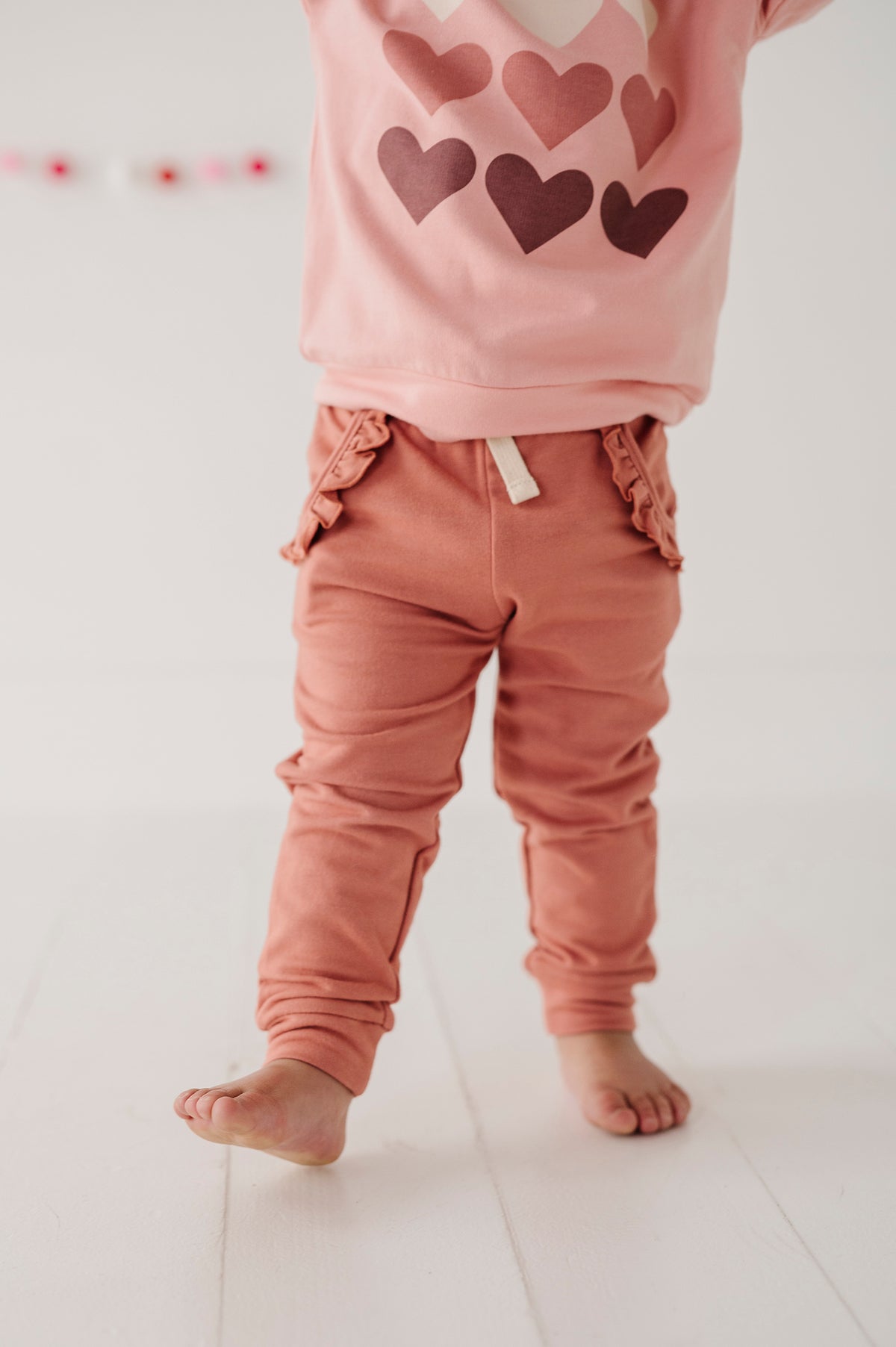 Girl's Ruffle Joggers