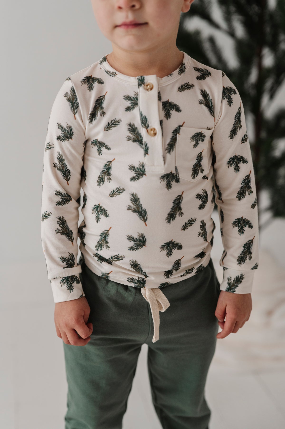 Long Sleeve Henley Shirt