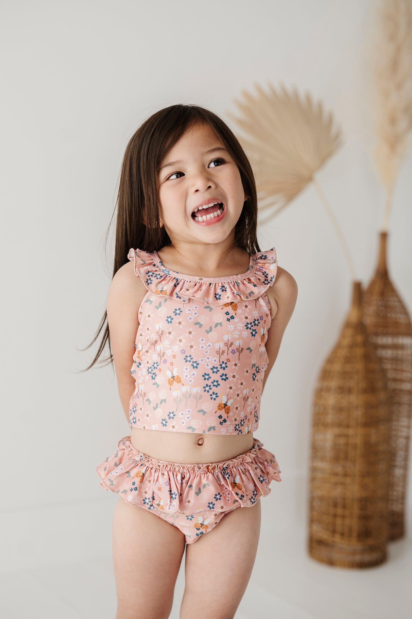 Girl's Two-Piece Tankini Swimsuit