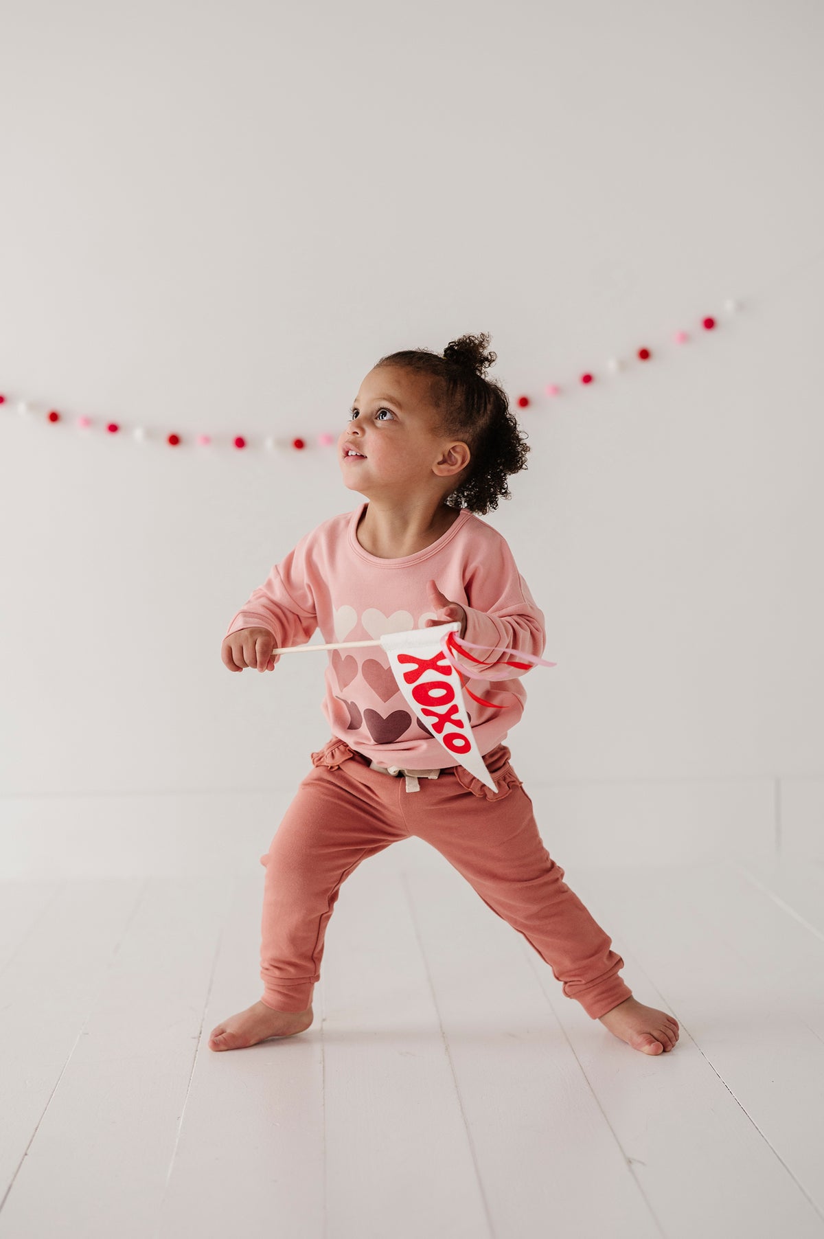 Girl's Ruffle Joggers