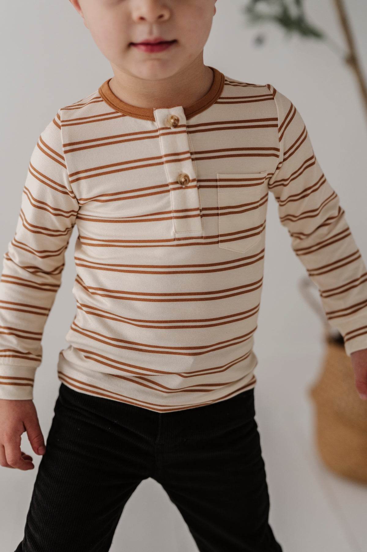 Long Sleeve Henley Shirt