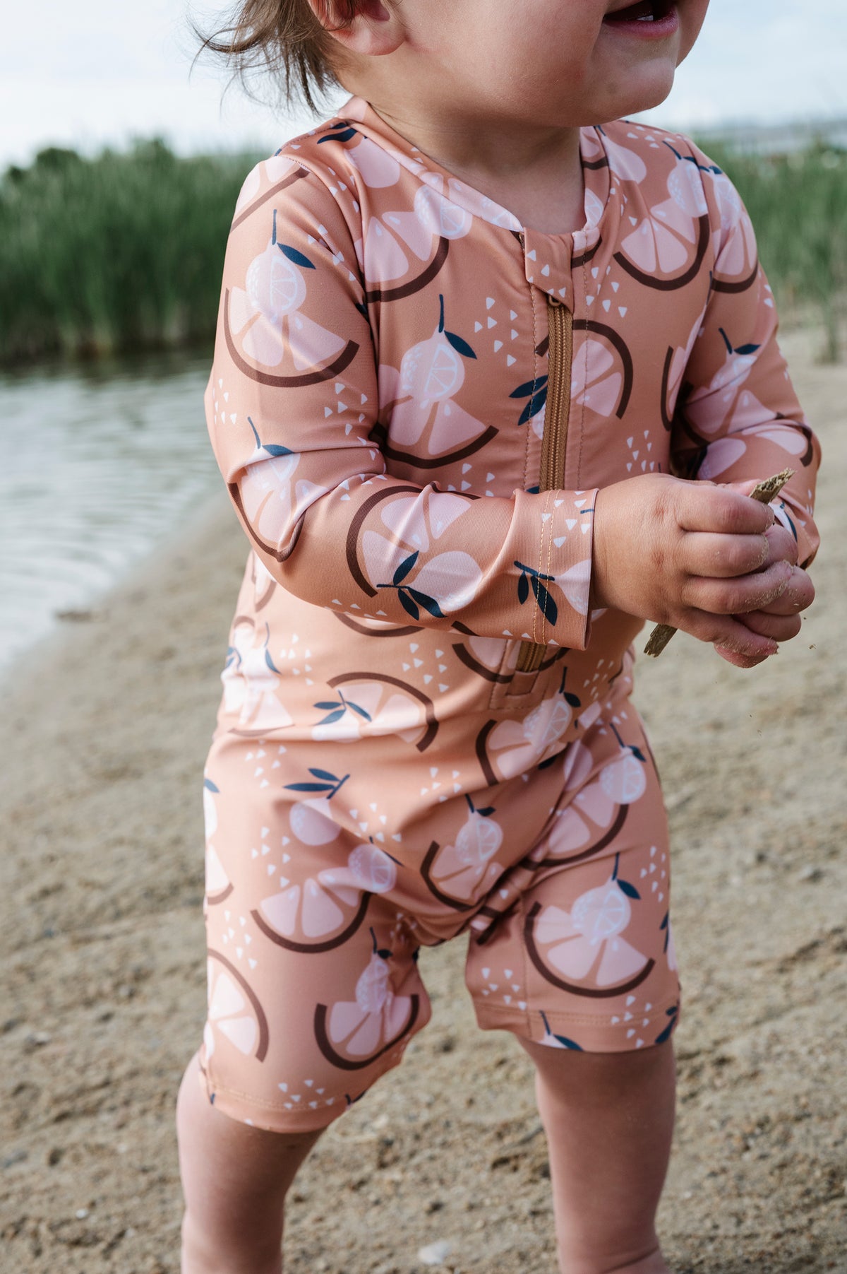 Baby One-Piece Rashguard Swimsuit