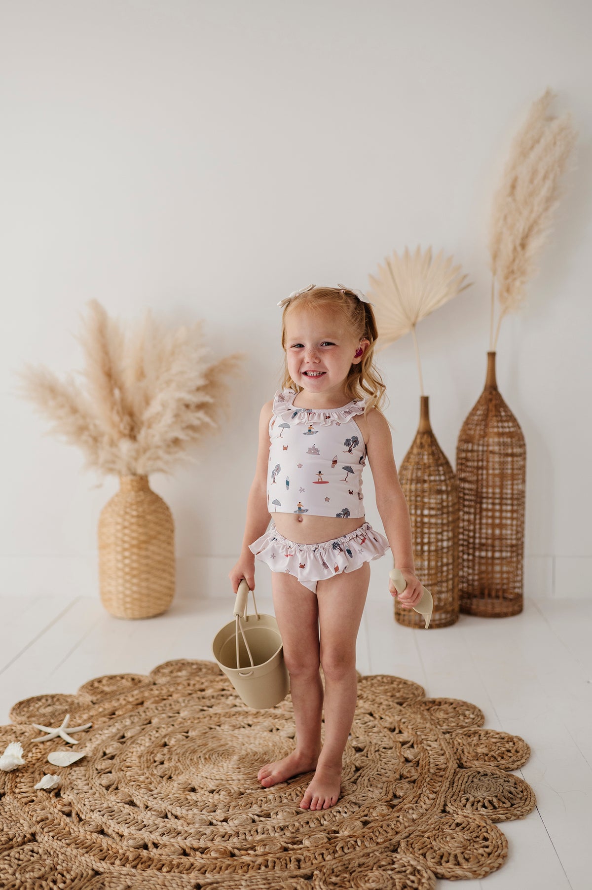 Girl's Two-Piece Tankini Swim Set