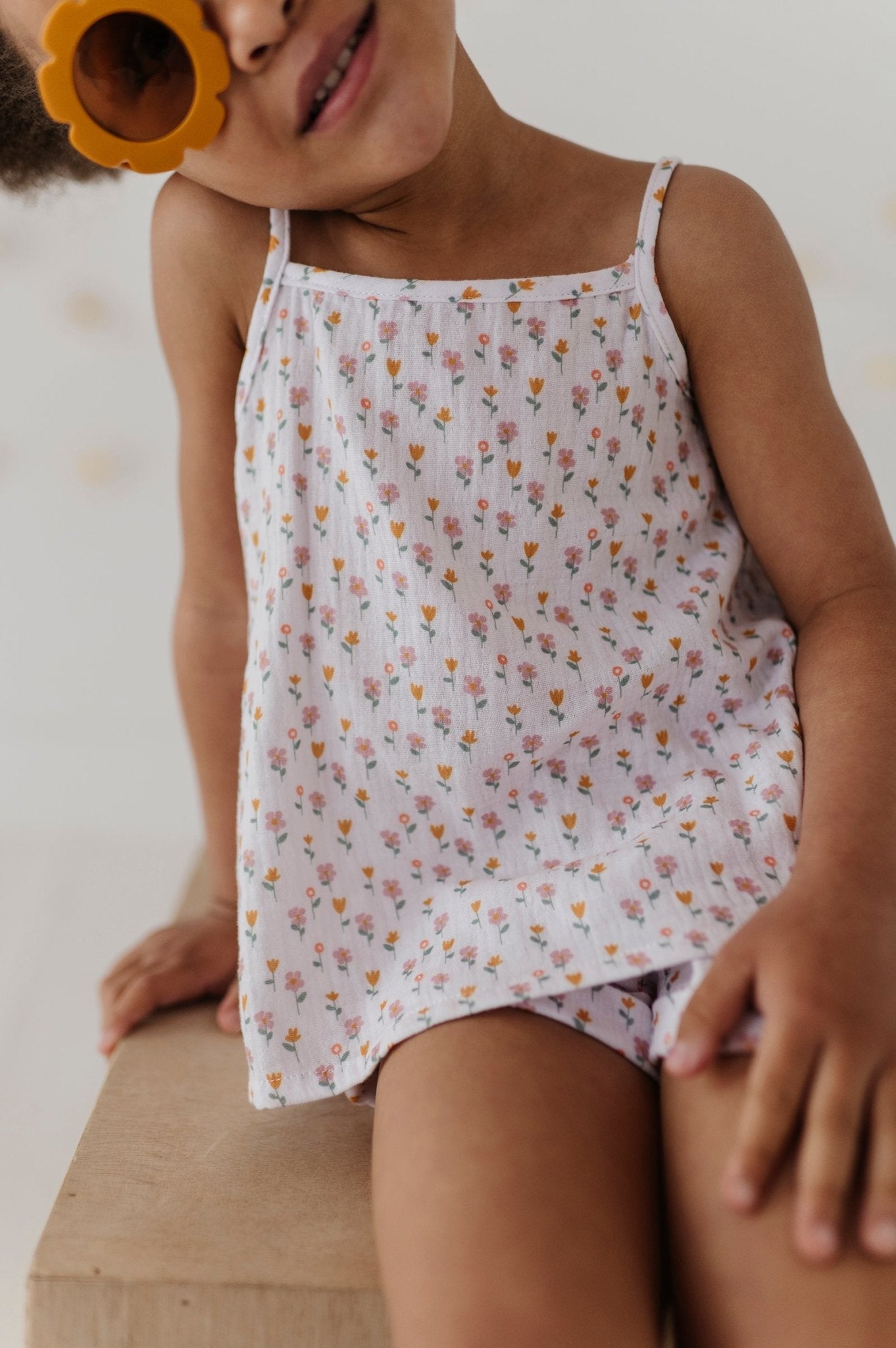 Girl's Gauze Tank & Short Set - babysprouts clothing company