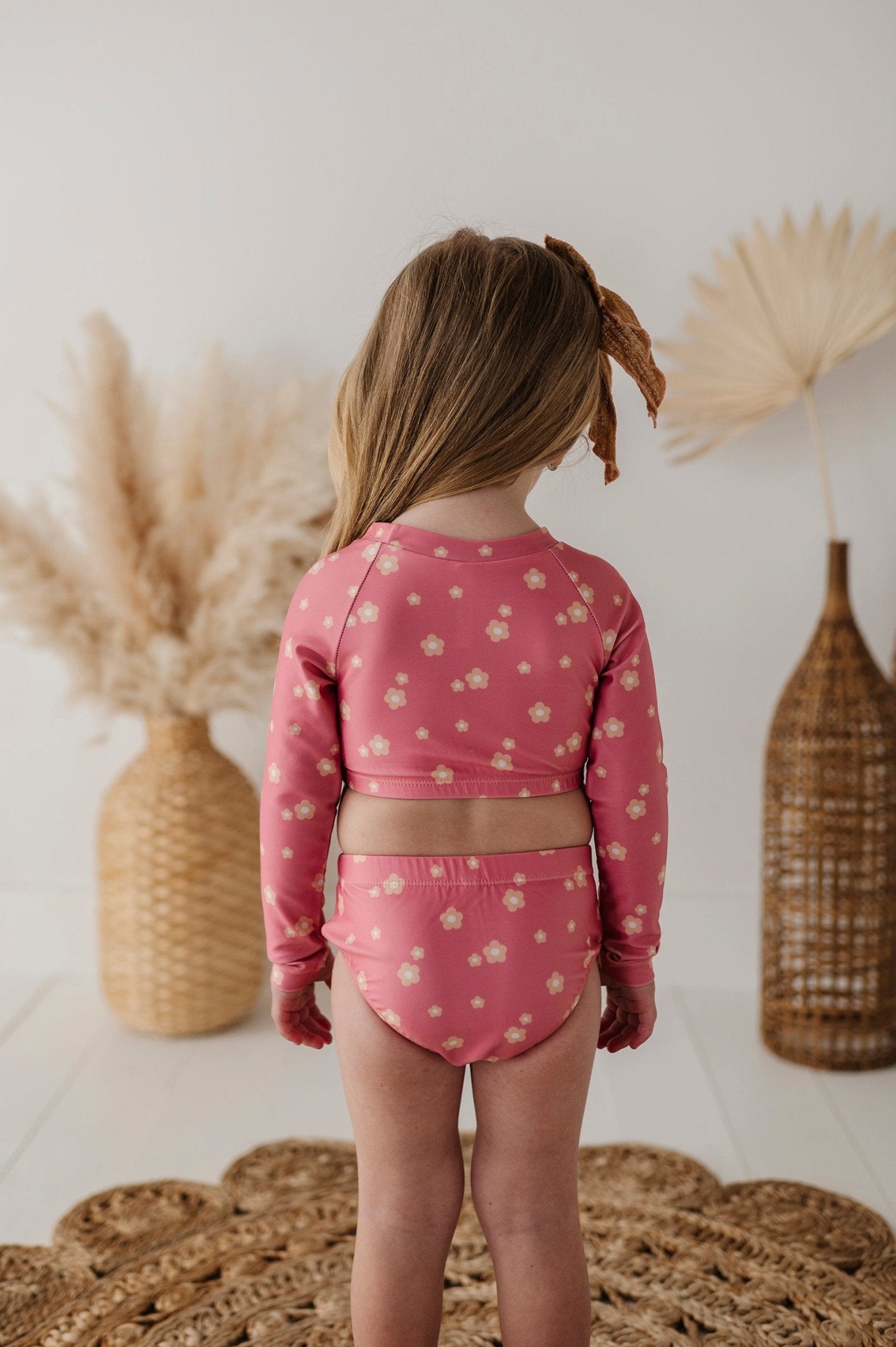 Girl's Two - Piece Crop Swim Set - babysprouts clothing company