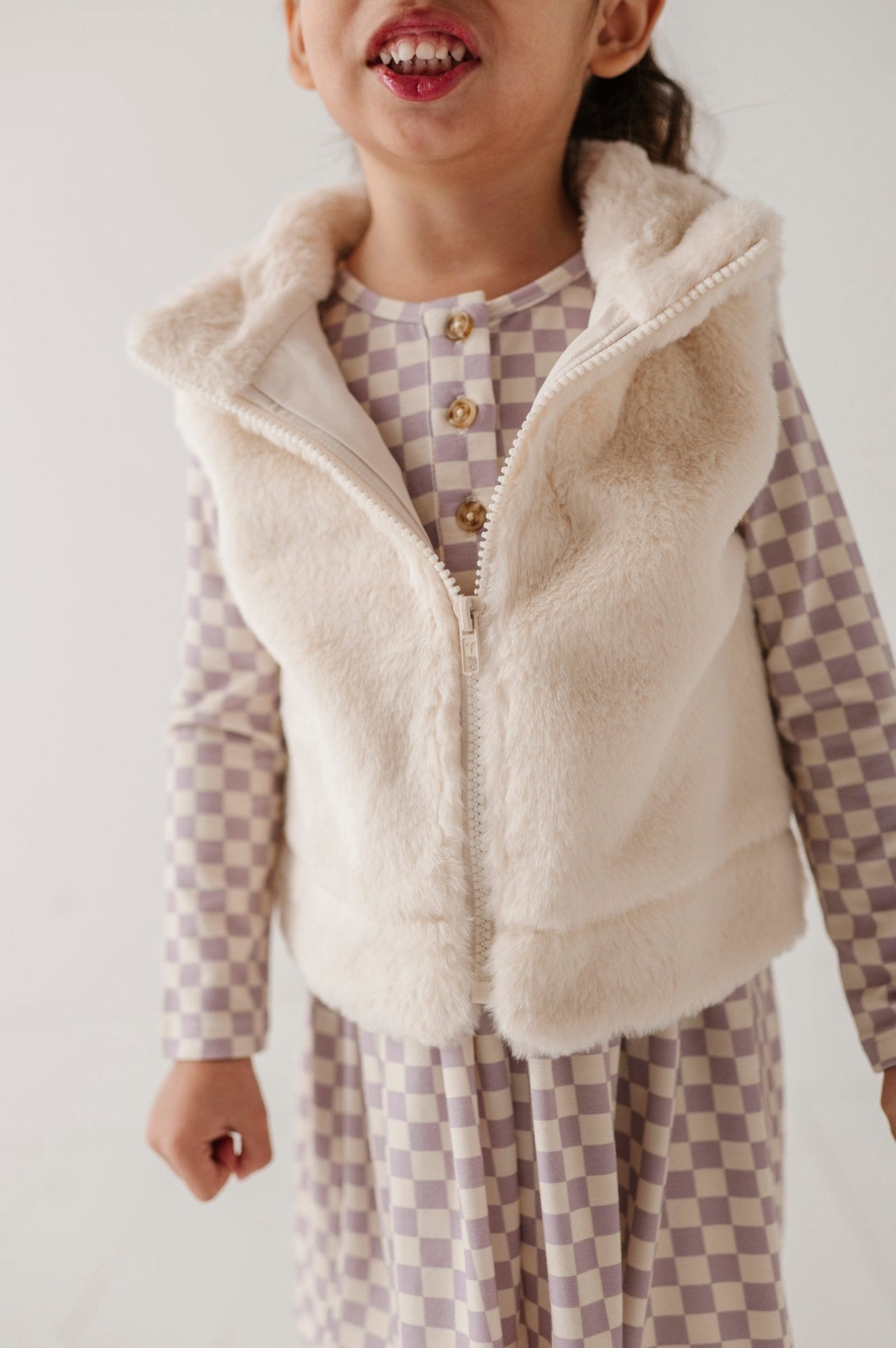 Girl's Fur Vest - babysprouts clothing company
