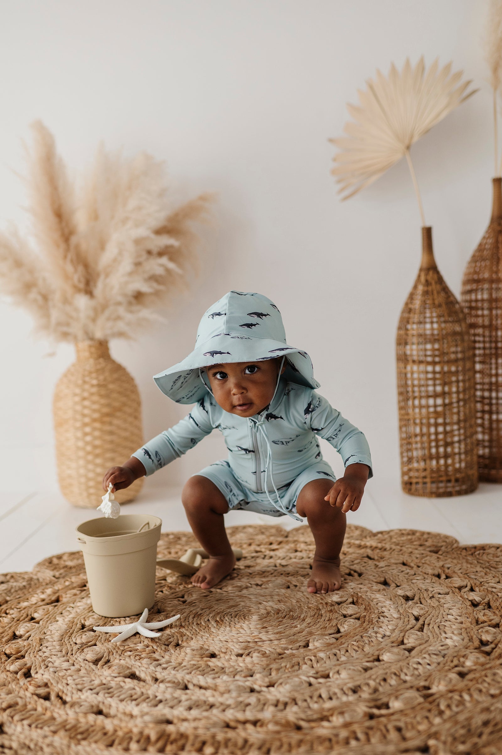 Baby One-Piece Rash Guard Swimsuit