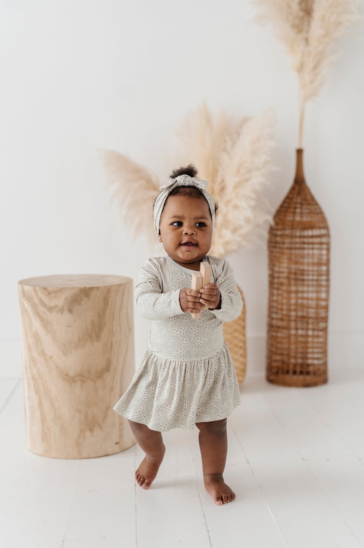 Ruffle Bodysuit Dress Set