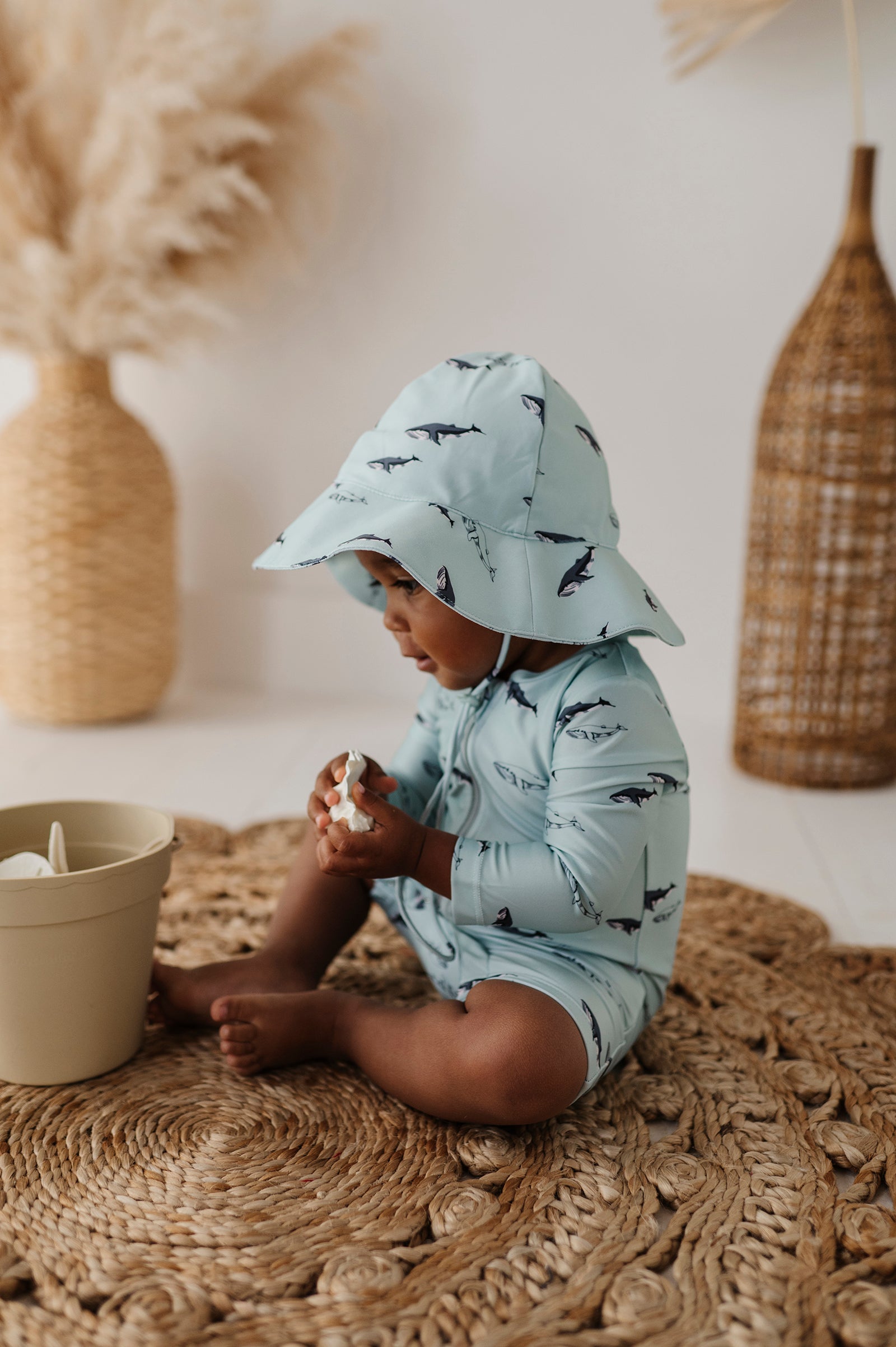 Baby One-Piece Rash Guard Swimsuit