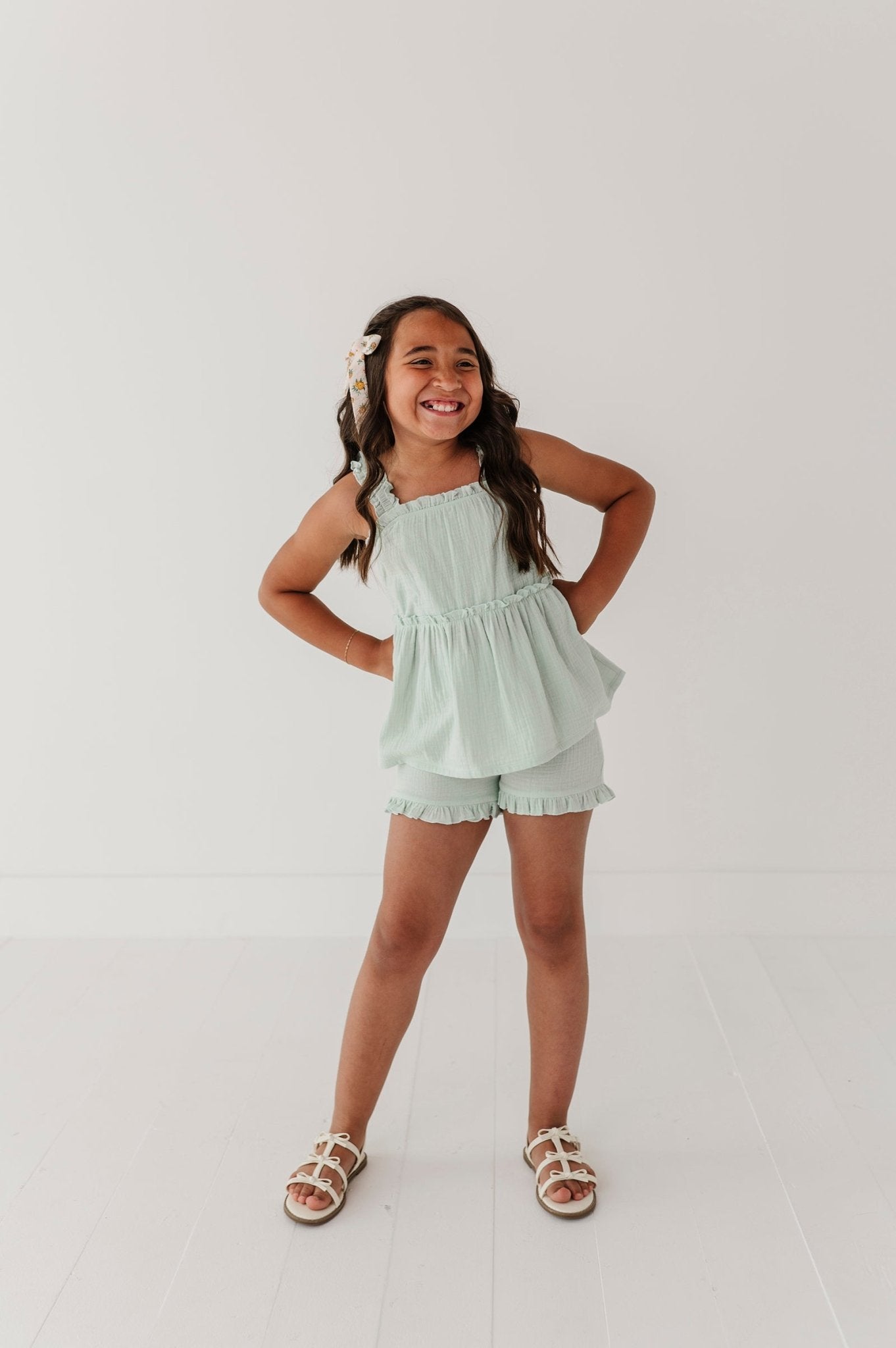 Ruffle Gauze Shorts - babysprouts clothing company