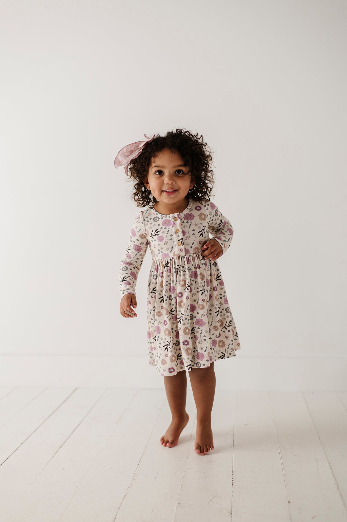Long Sleeve Henley Dress