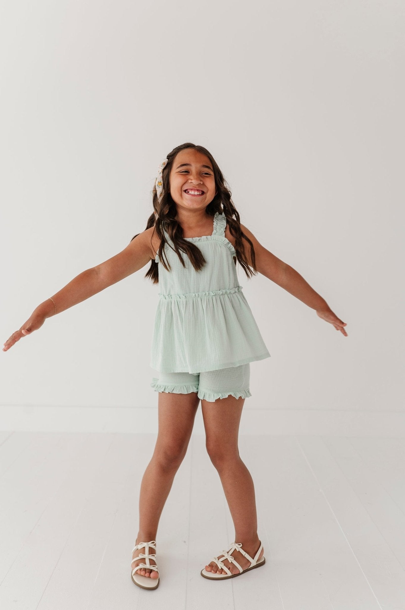 Ruffle Gauze Shorts - babysprouts clothing company