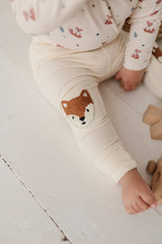 Patch Ribbed Leggings