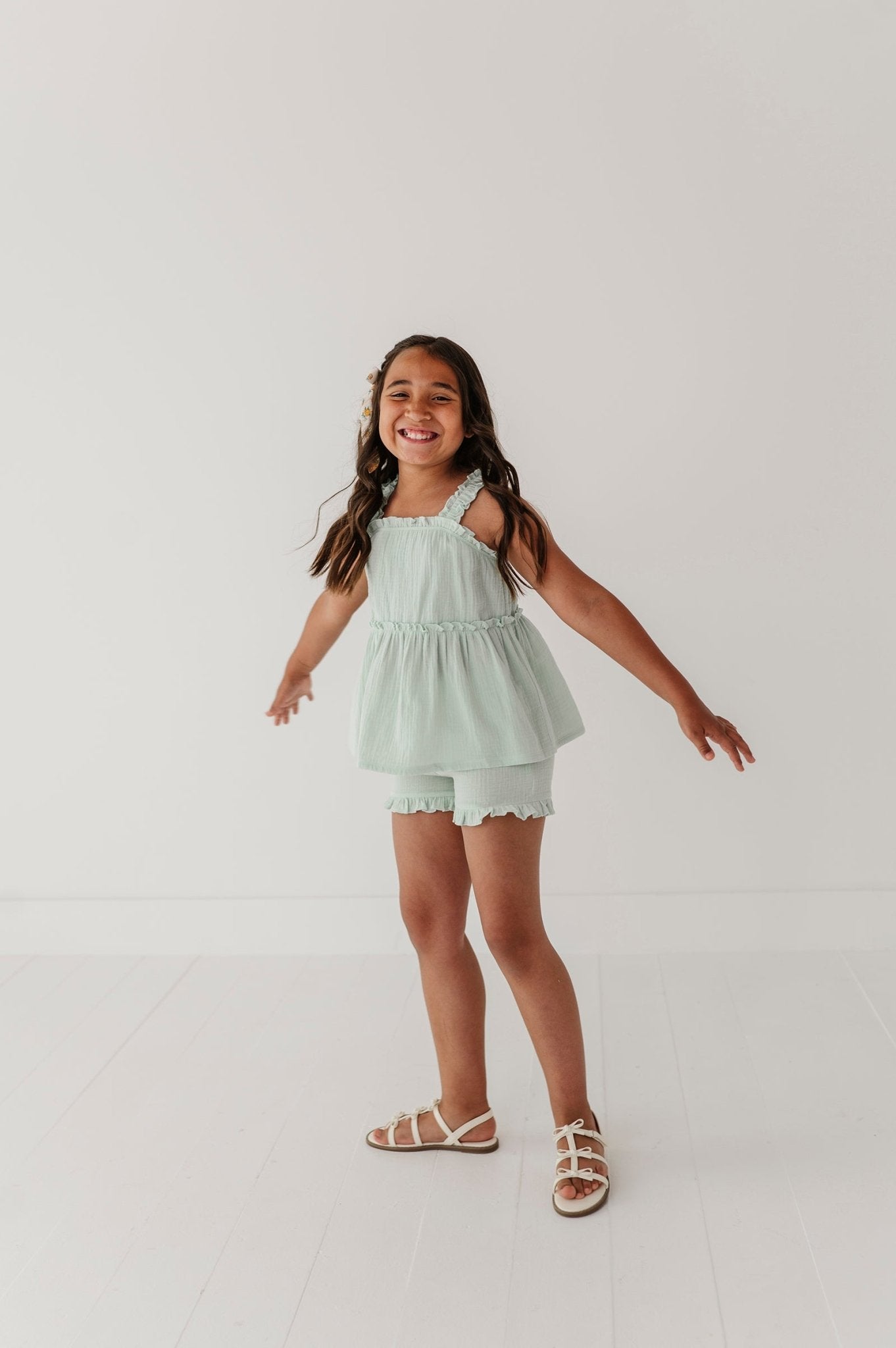 Ruffle Gauze Shorts - babysprouts clothing company