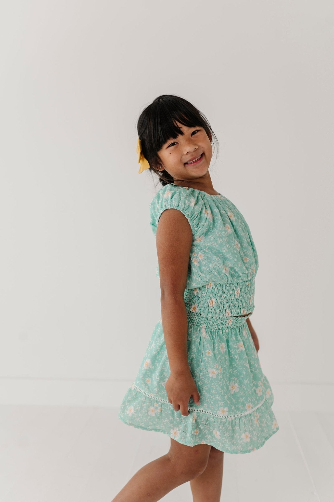 Smocked Eyelet Skirt - babysprouts clothing company