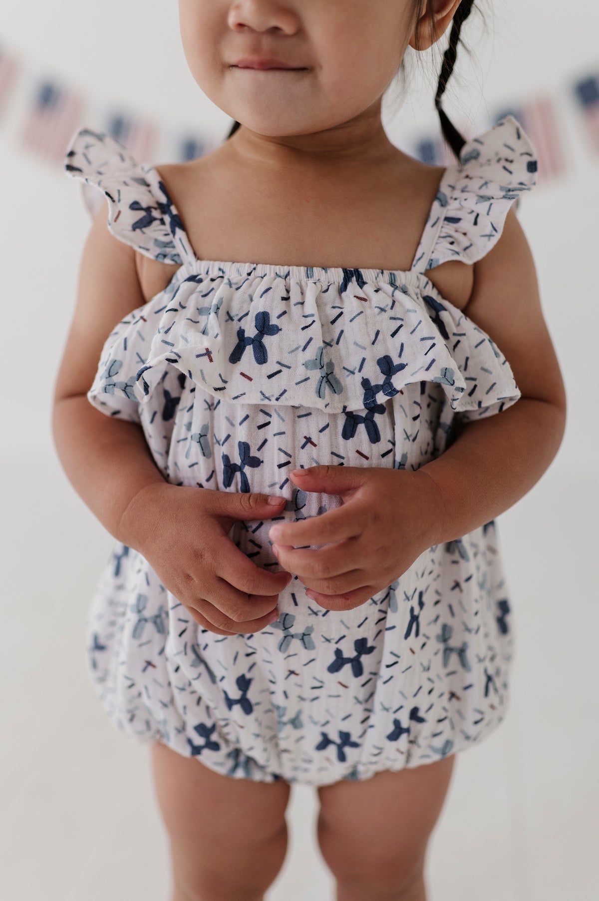 Gauze Bubble Romper