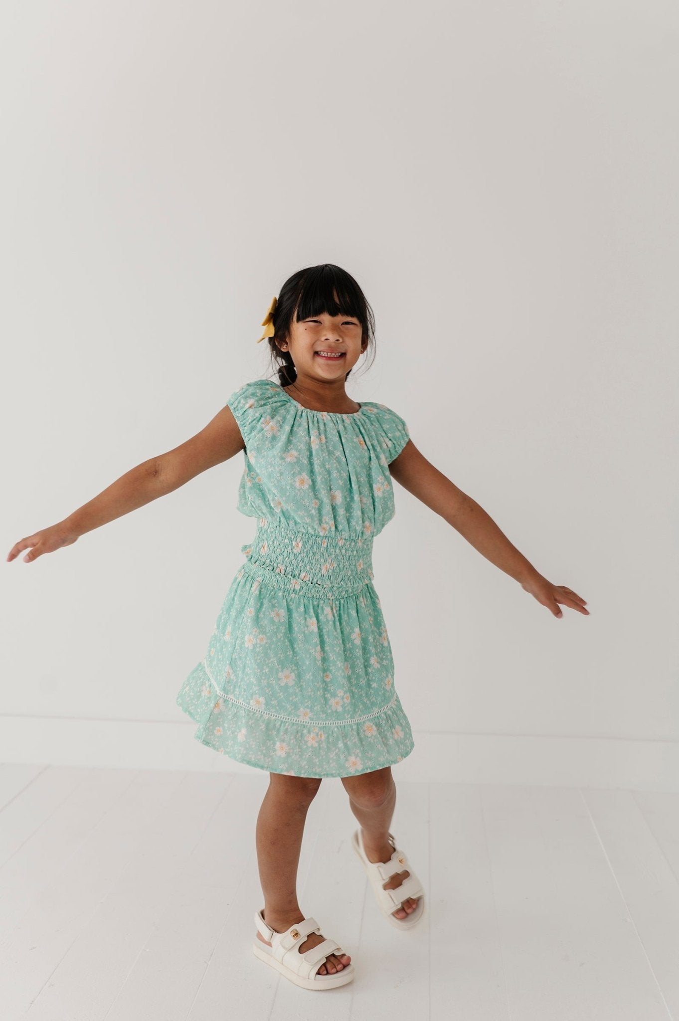 Smocked Eyelet Skirt - babysprouts clothing company