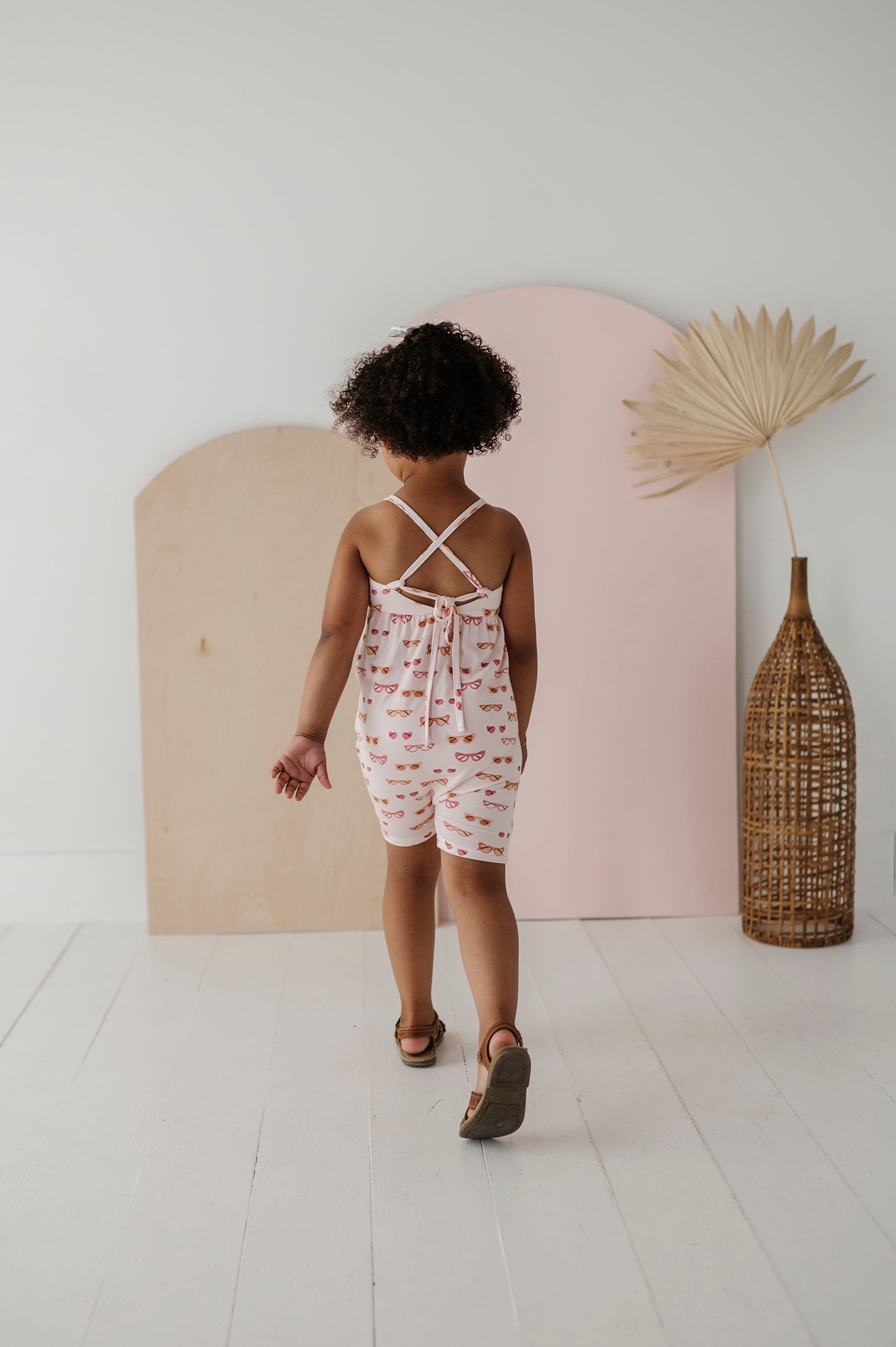 Girl's Tie-Back Romper