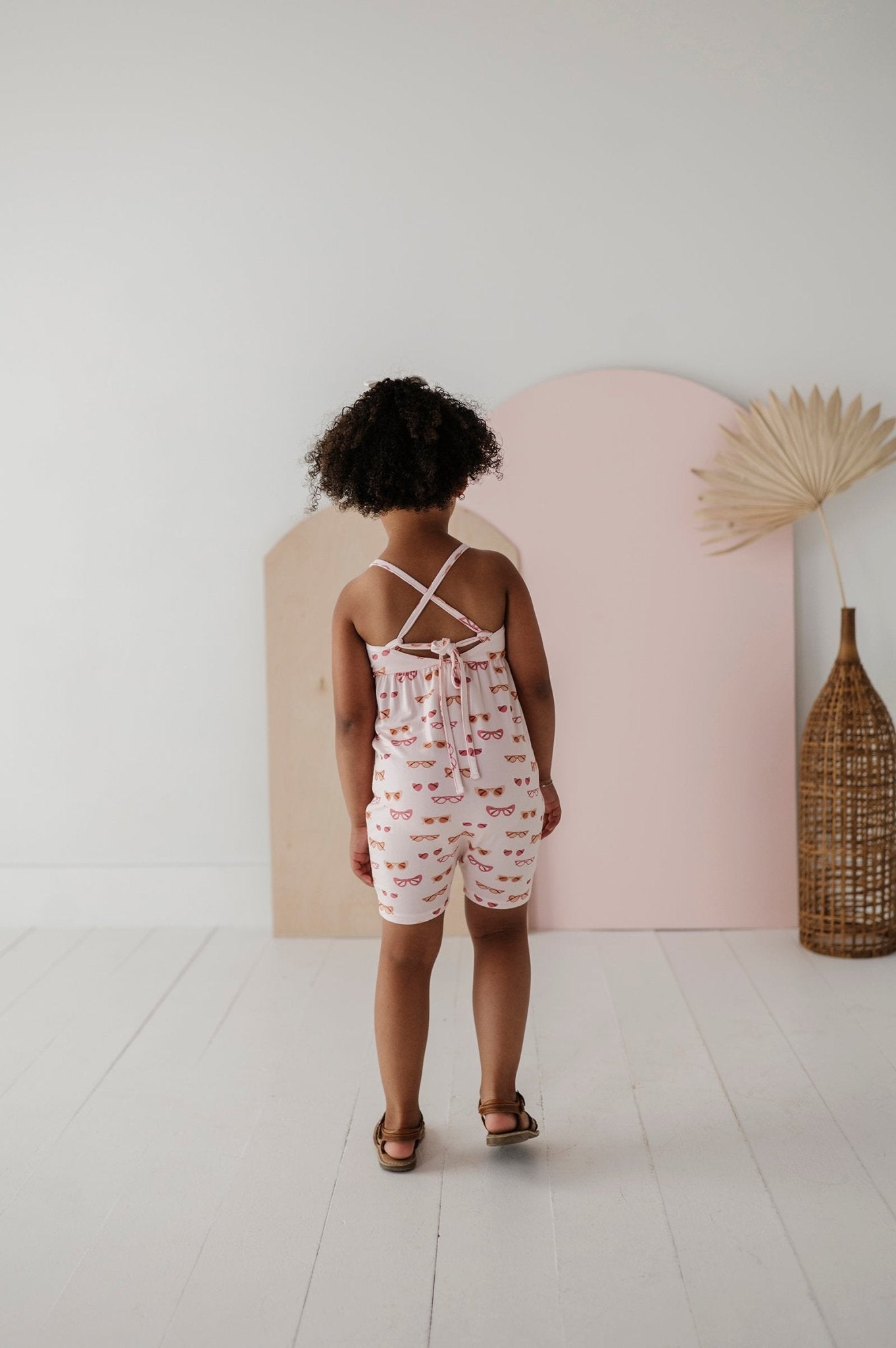 Girl's Tie - Back Romper - babysprouts clothing company