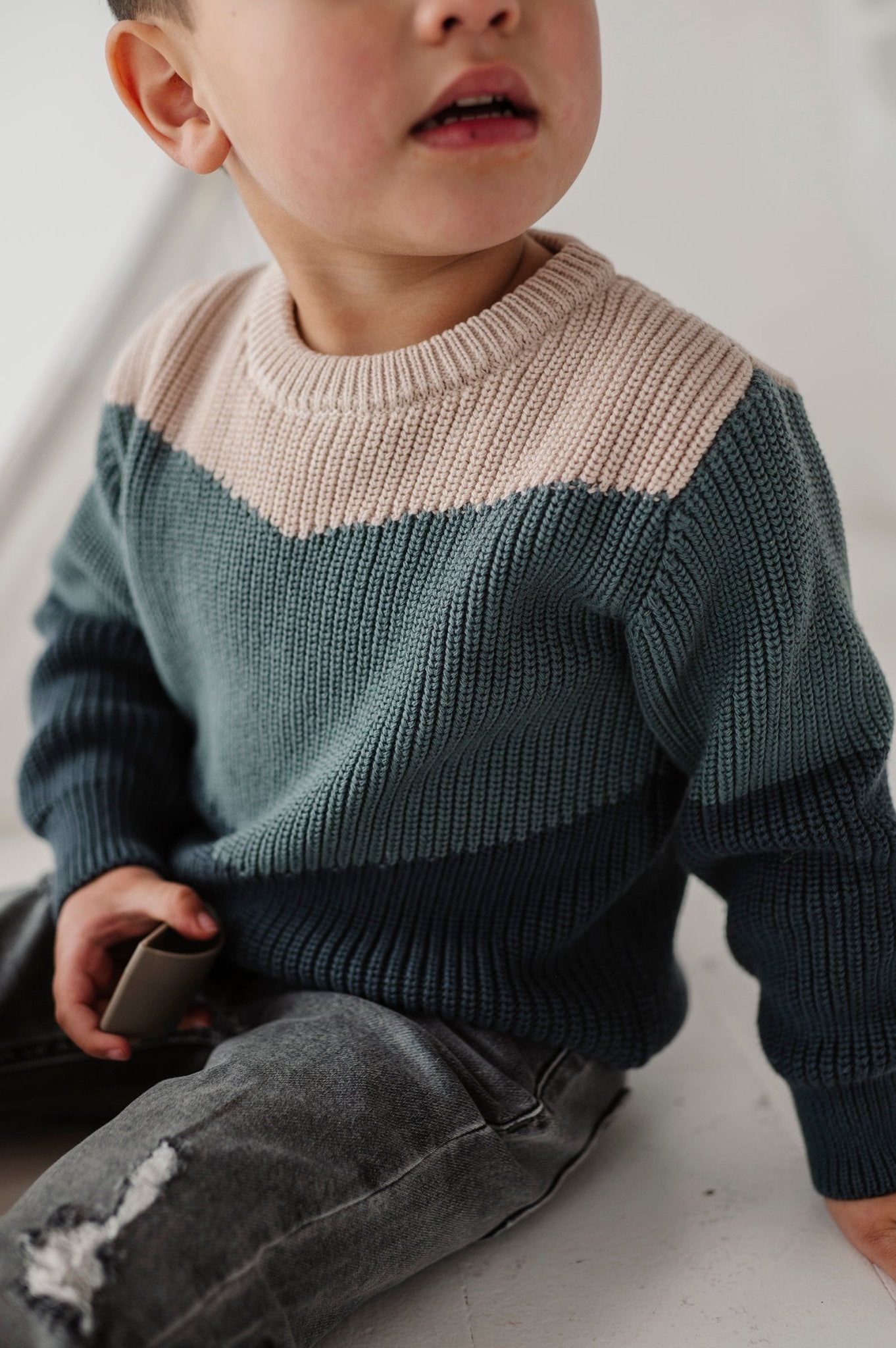 Colorblock Knit Sweater - babysprouts clothing company