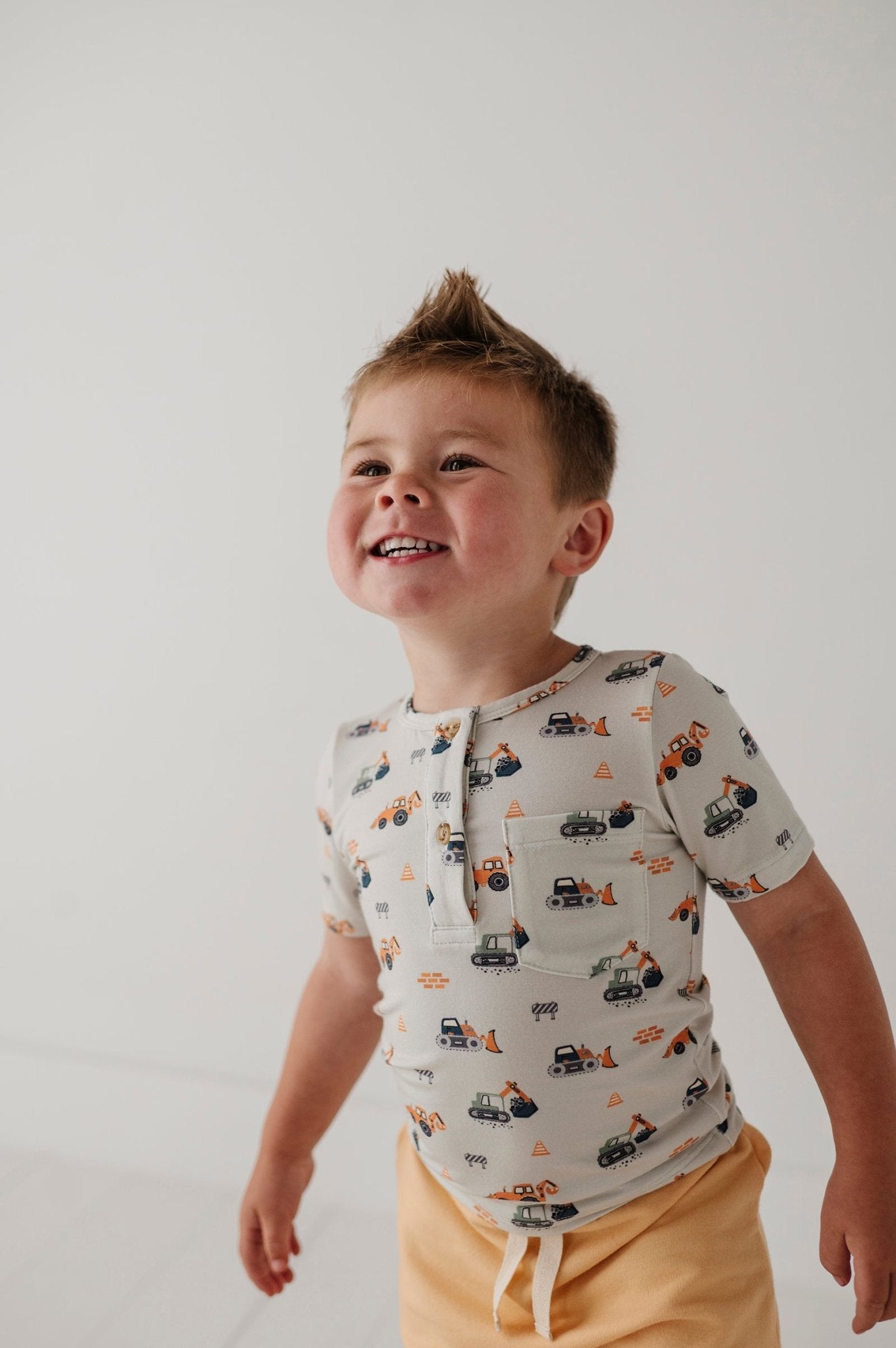 Boy's Short Sleeve Henley Shirt