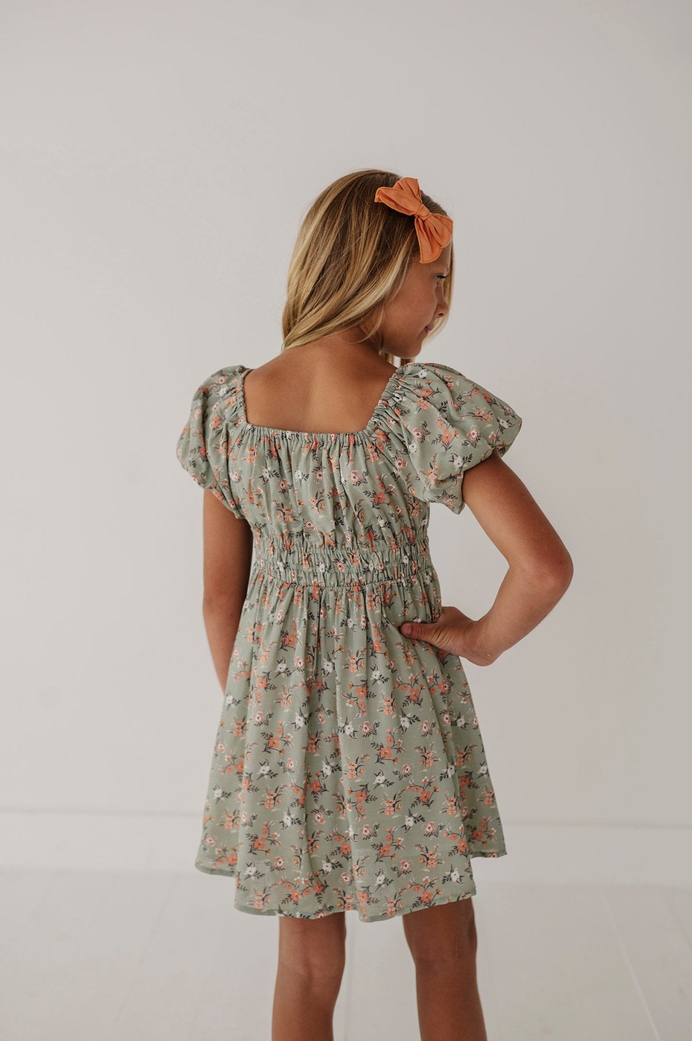 Peasant Bubble Sleeve Dress - babysprouts clothing company