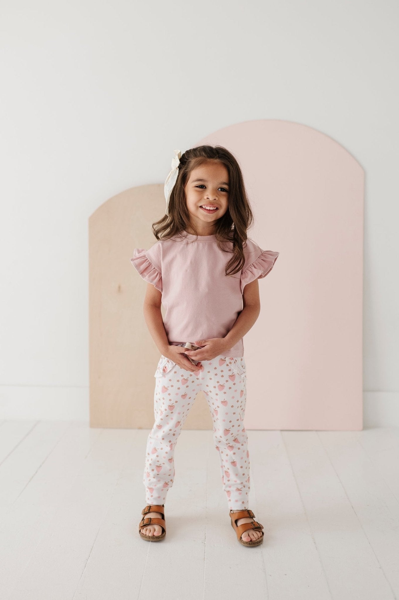 Girl's Ruffle Sleeve Top - babysprouts clothing company