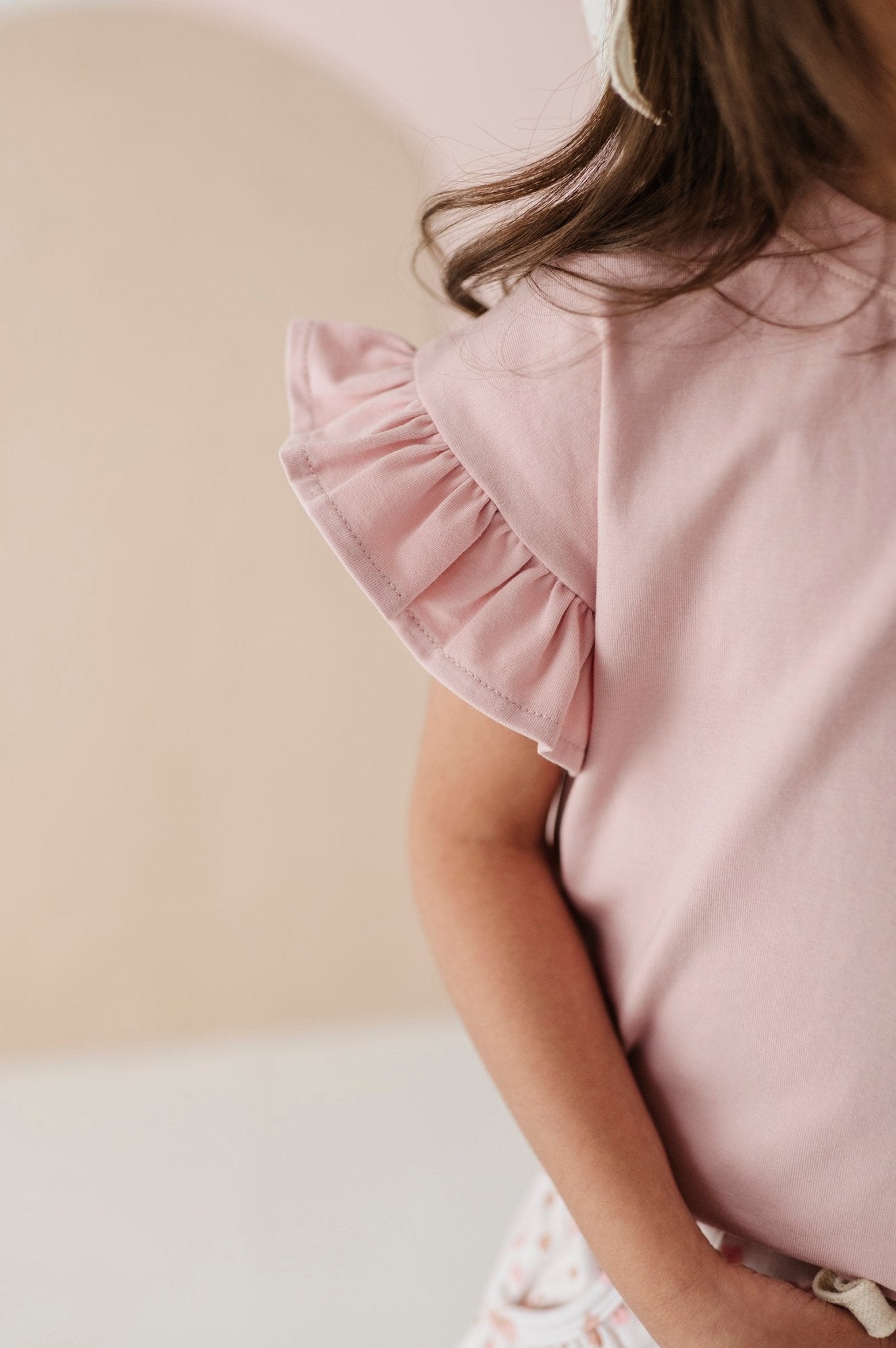 Girl's Ruffle Sleeve Top - babysprouts clothing company