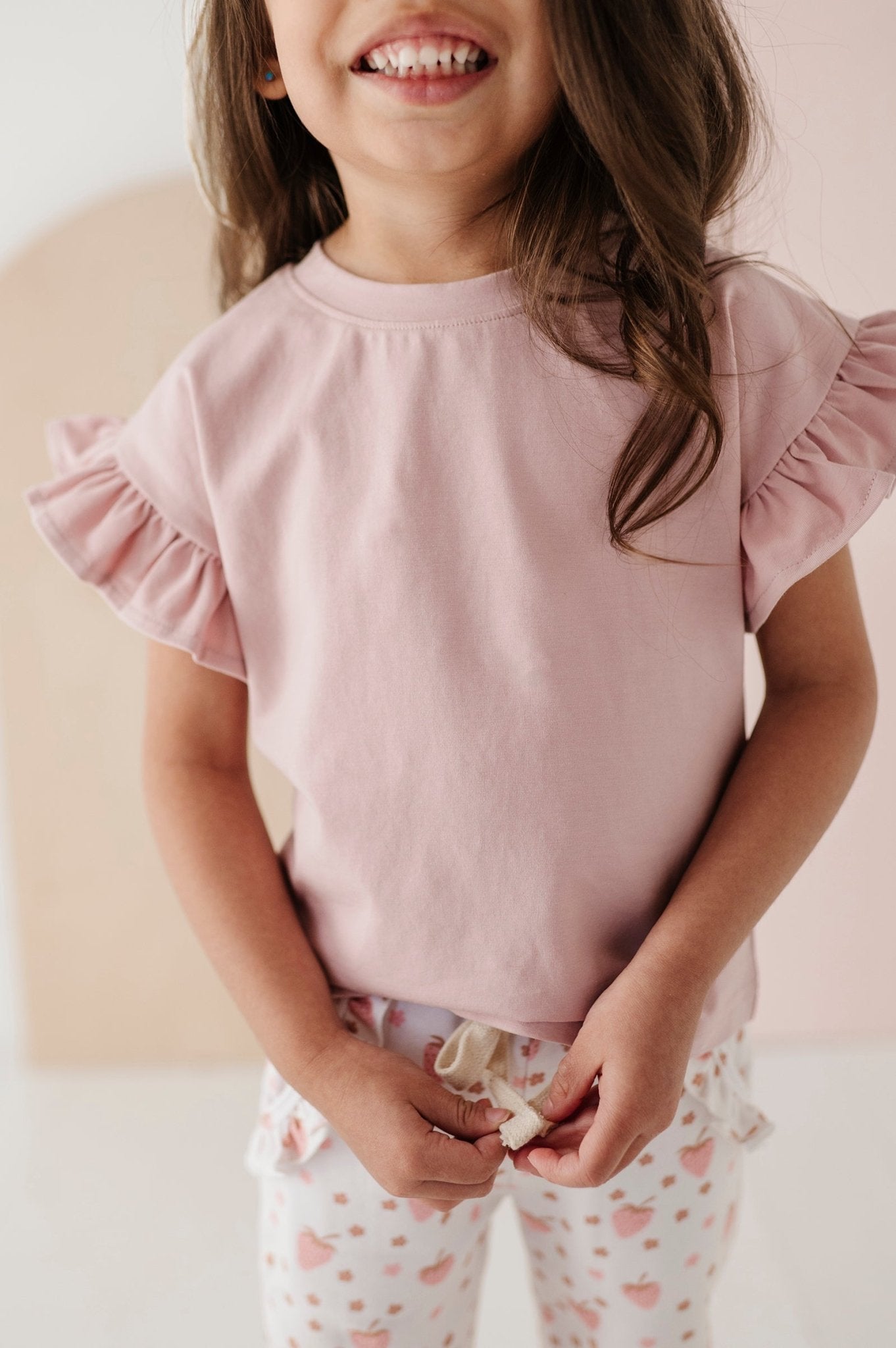 Girl's Ruffle Sleeve Top - babysprouts clothing company