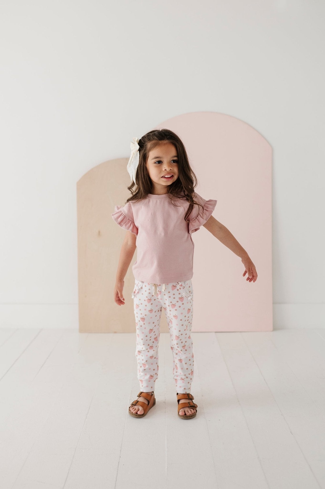 Girl's Ruffle Sleeve Top - babysprouts clothing company