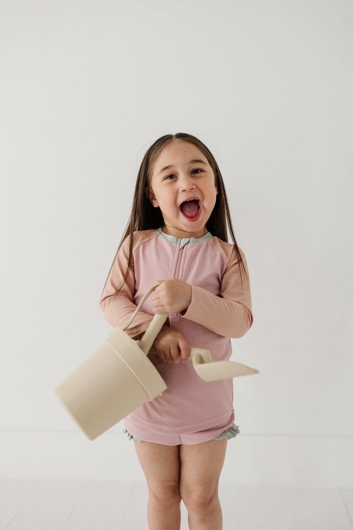 Girl's Zip Rash Guard Swimsuit - babysprouts clothing company