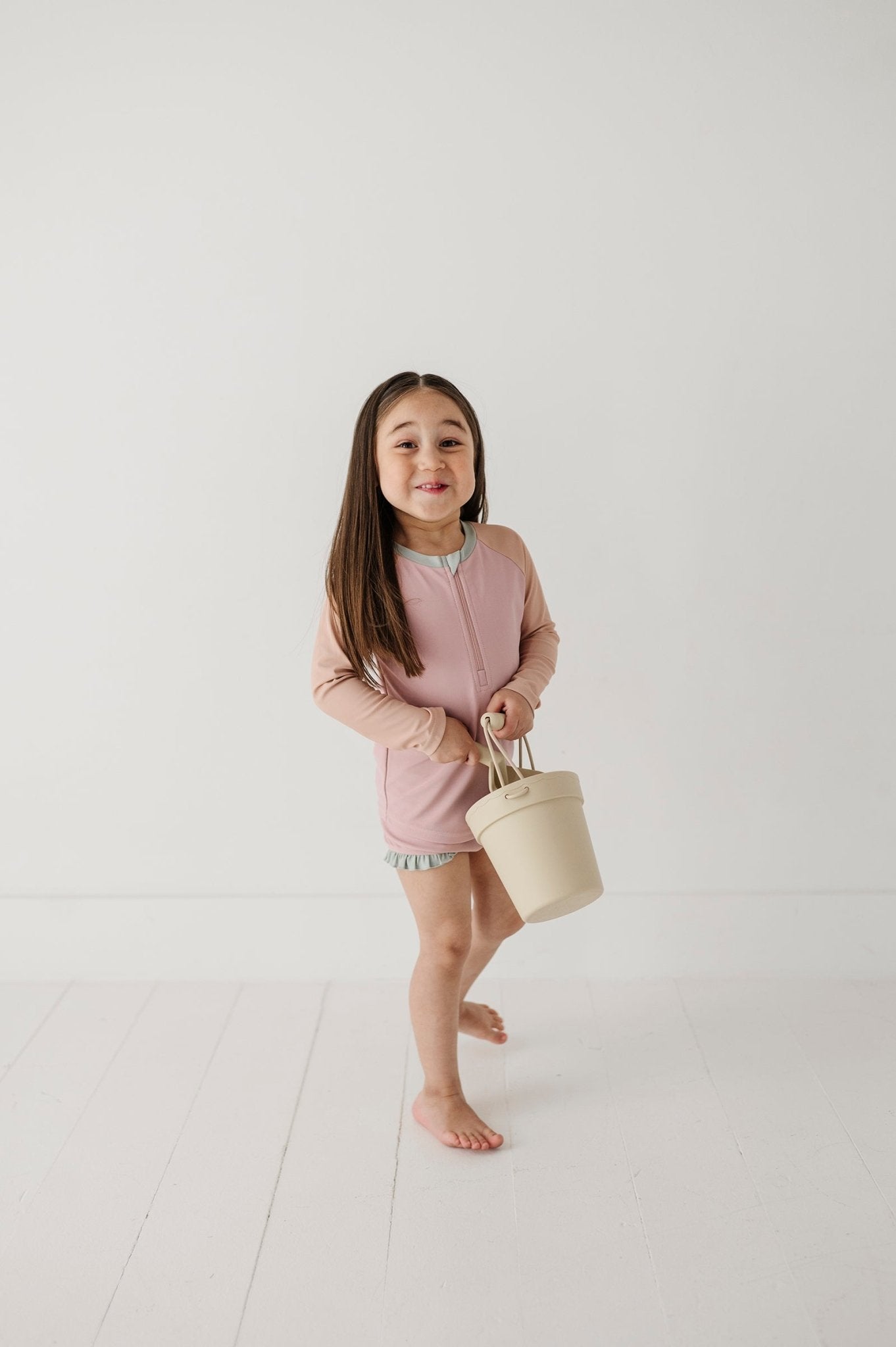 Girl's Zip Rash Guard Swimsuit - babysprouts clothing company