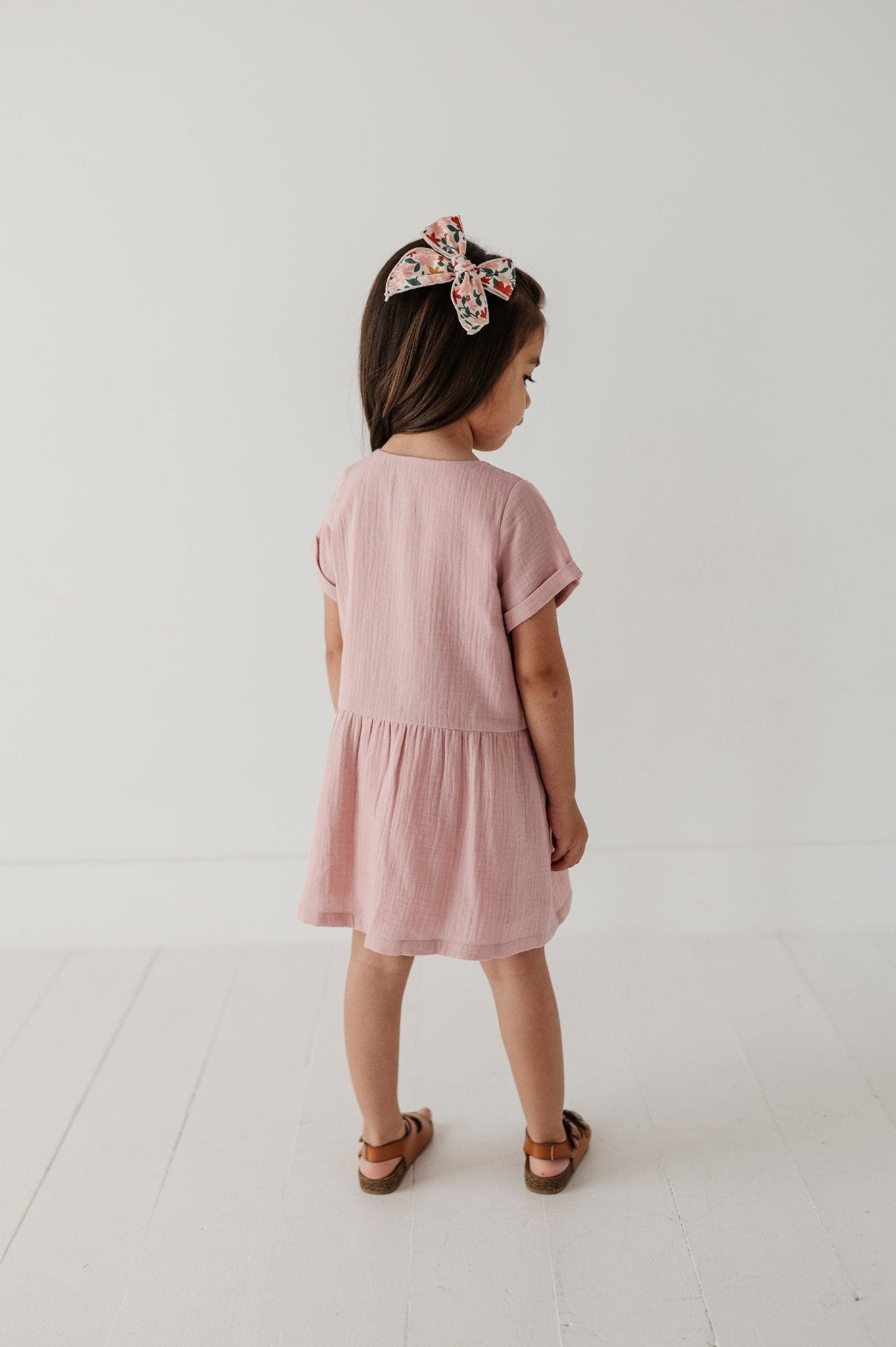 Gauze Button Dress - babysprouts clothing company