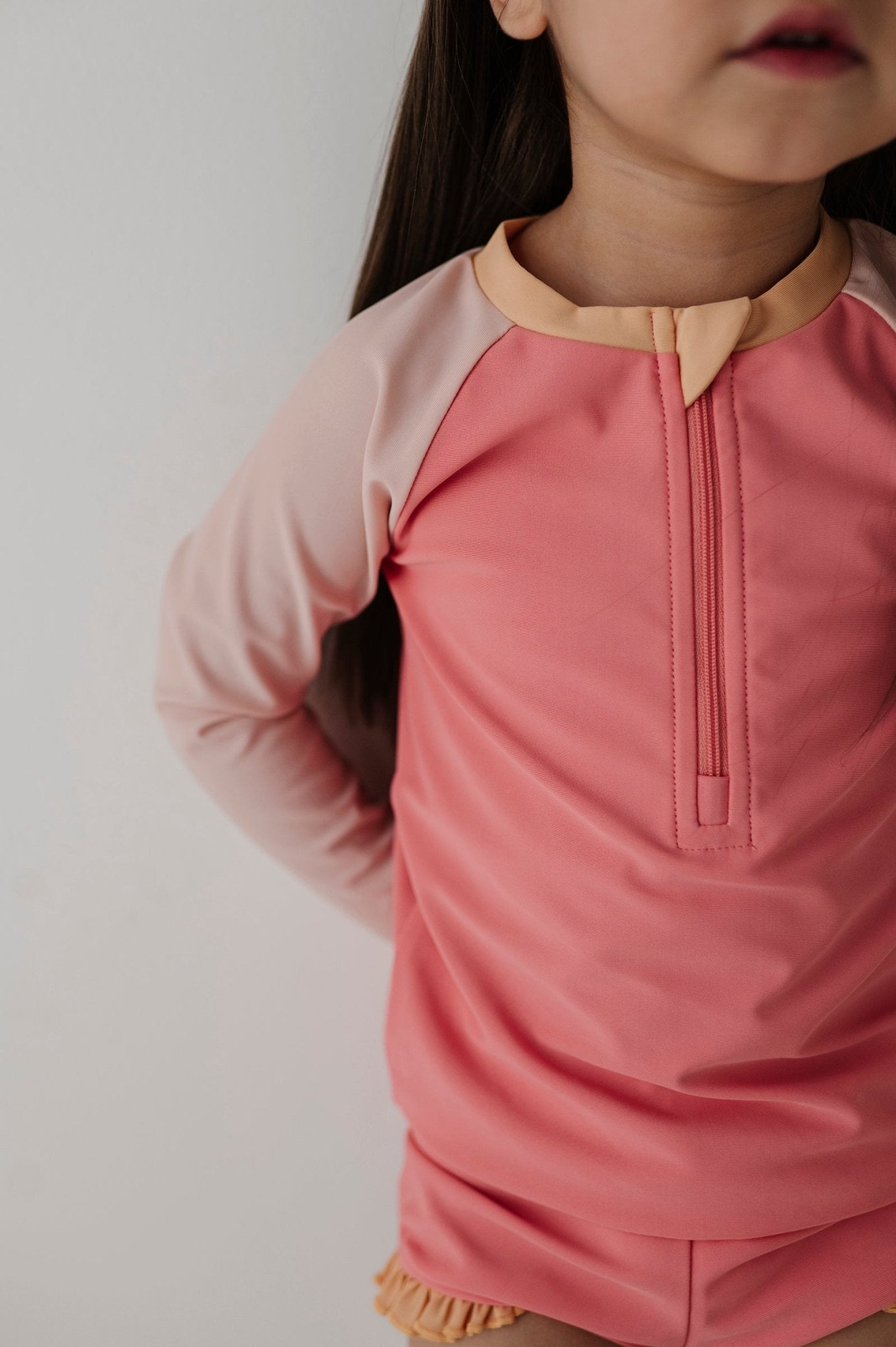 Girl's Zip Rash Guard Swimsuit - babysprouts clothing company