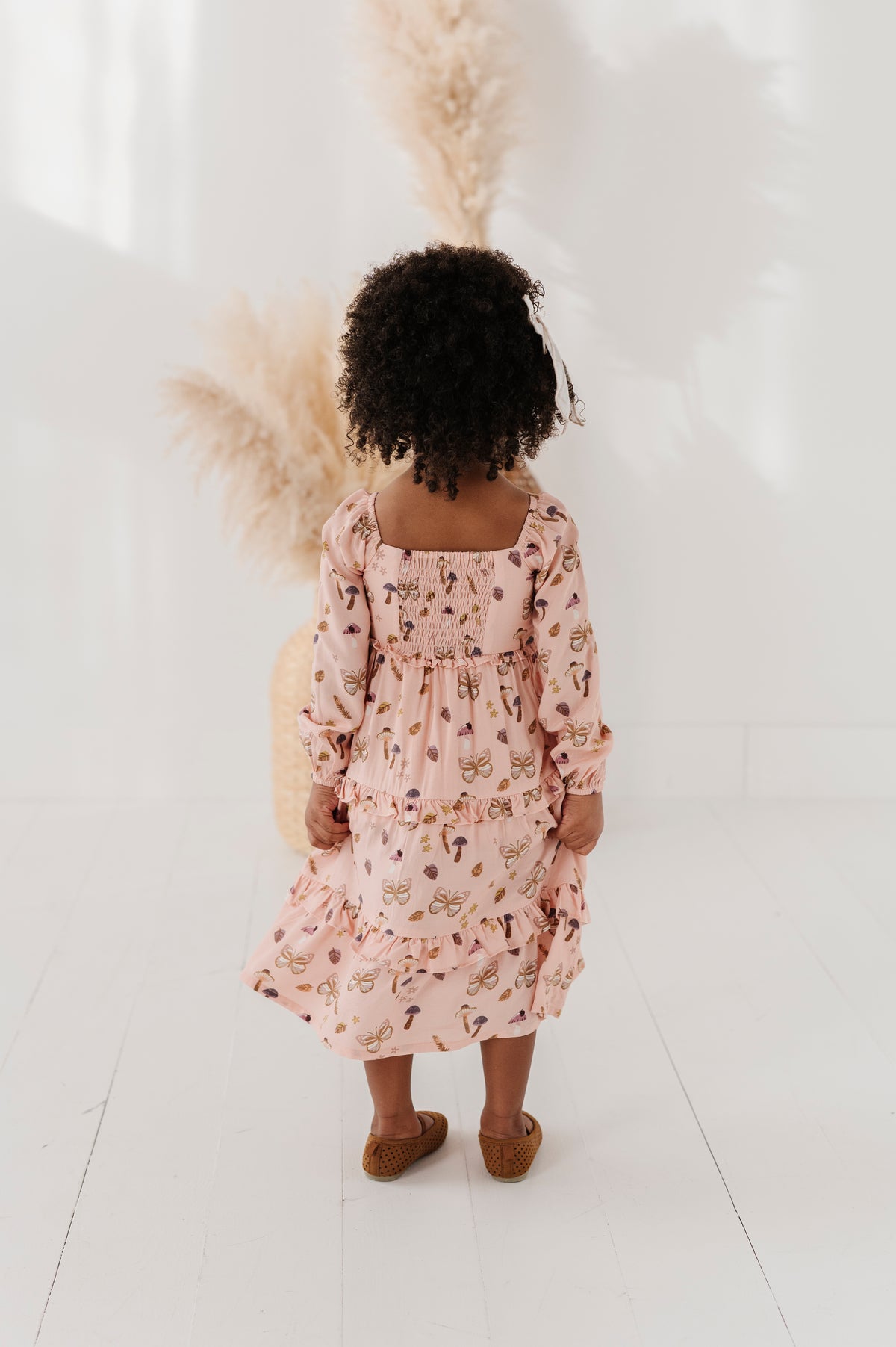 Long Sleeve Maxi Ruffle Dress