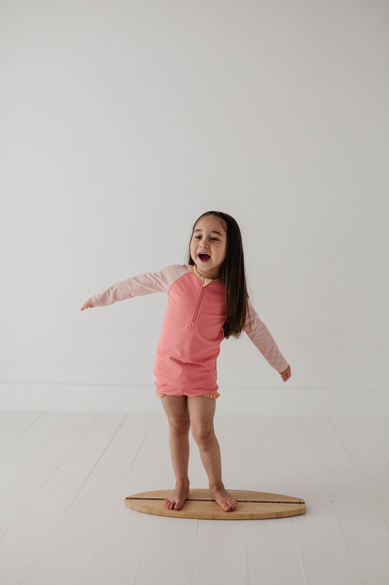 Girl's Zip Rash Guard Swimsuit - babysprouts clothing company