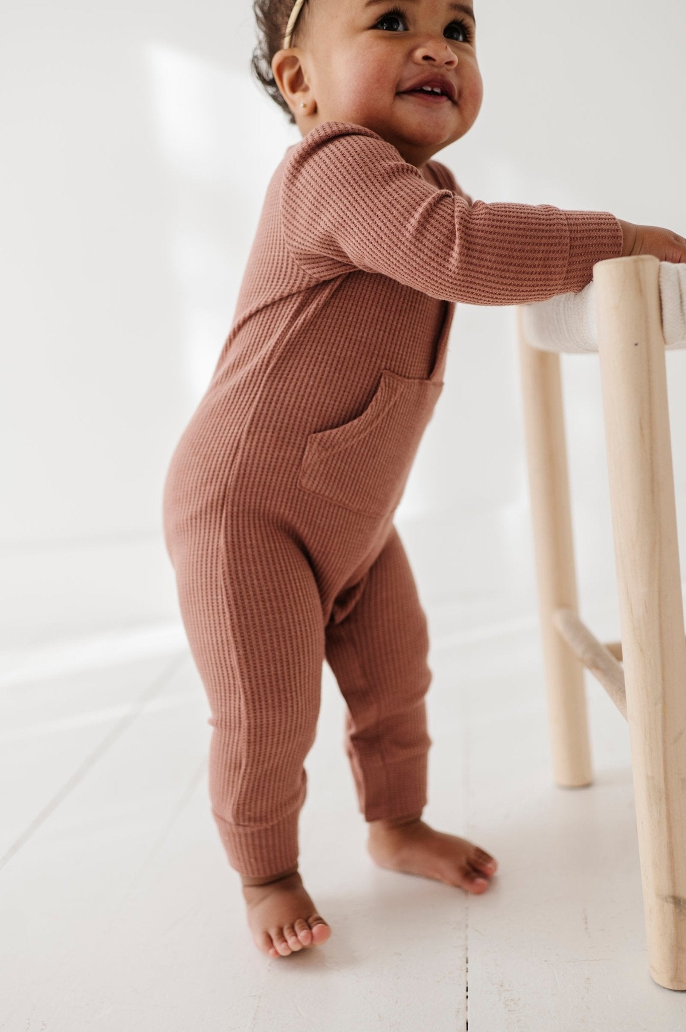 Waffle Romper - babysprouts clothing company